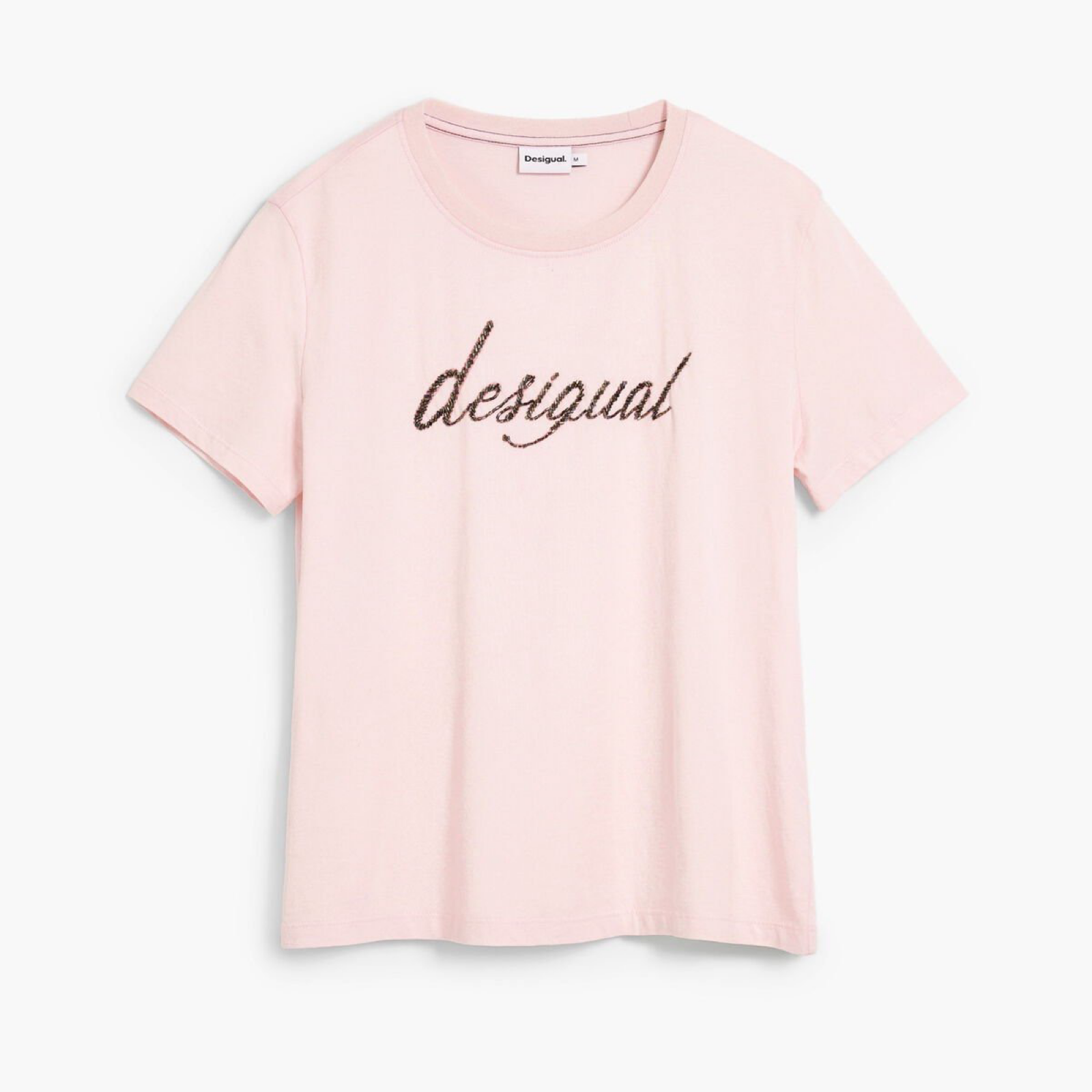 Дамска розова тениска Desigual Women T-shirt 26SWTK08 3025 Front View