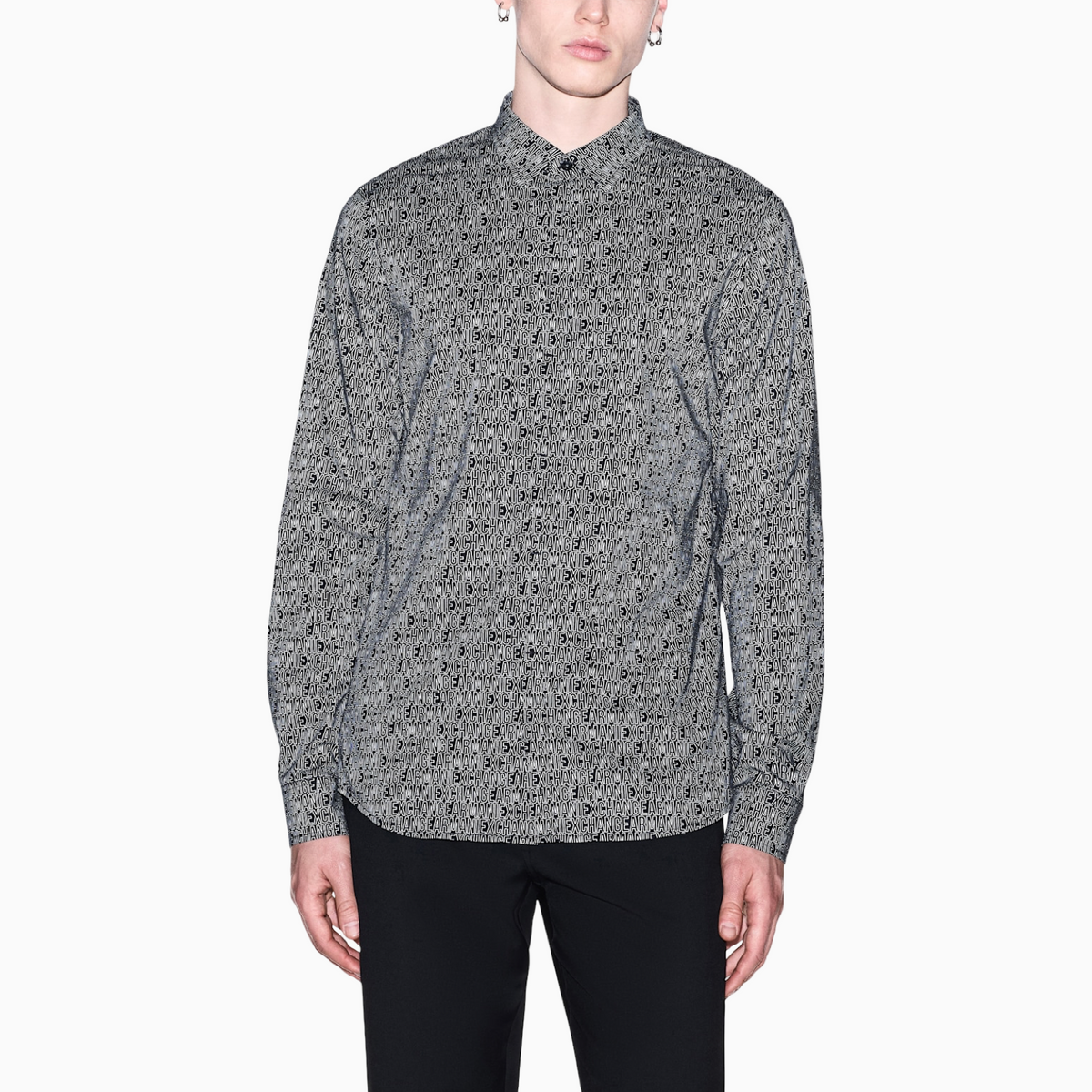 Мъжка риза Armani Exchange Men Shirt XM000625 AF13184 FC342 Front View