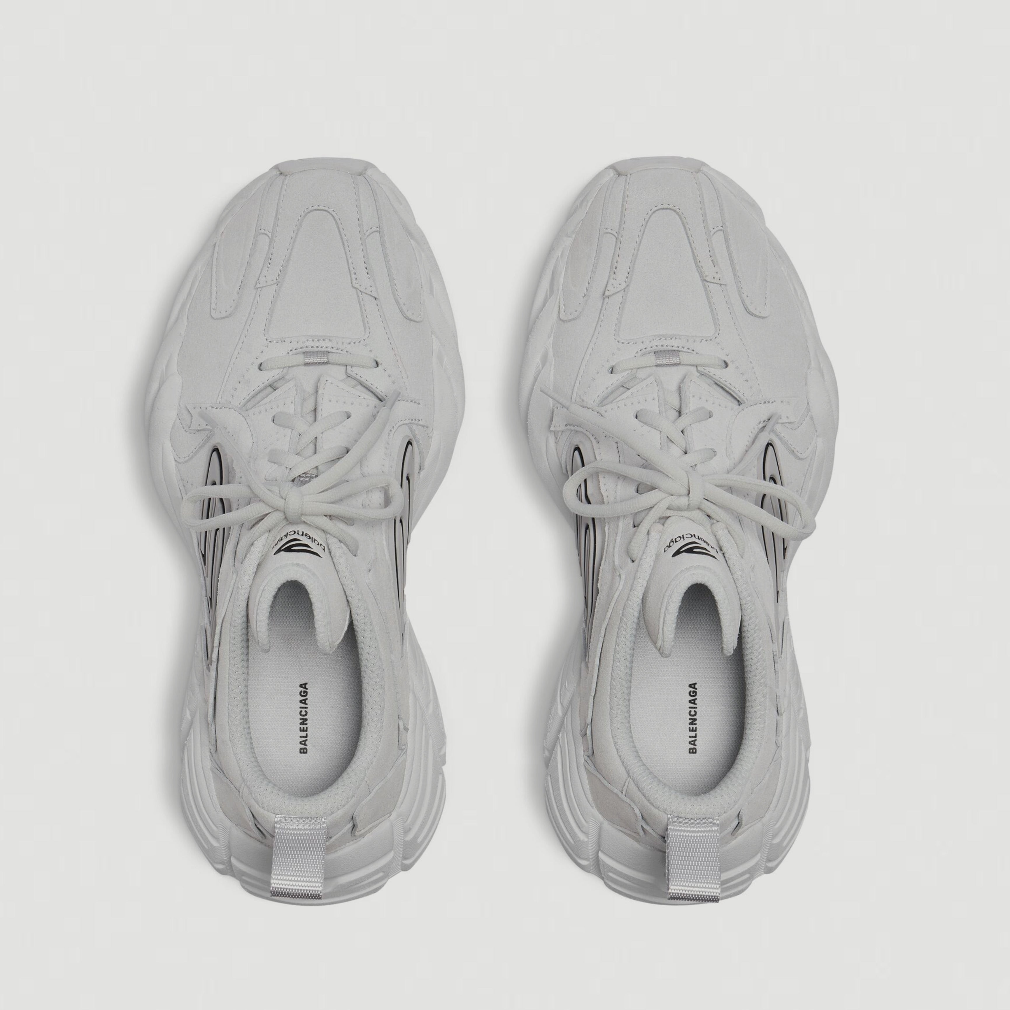 Мъжки луксозни маратонки Men’s sneakers Balenciaga Monday 825418WMNSS1011 light grey top view
