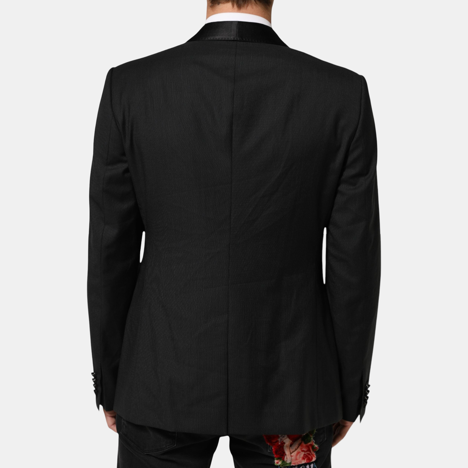 Dolce & Gabbana Gold Label Wool Men Blazer Back View
