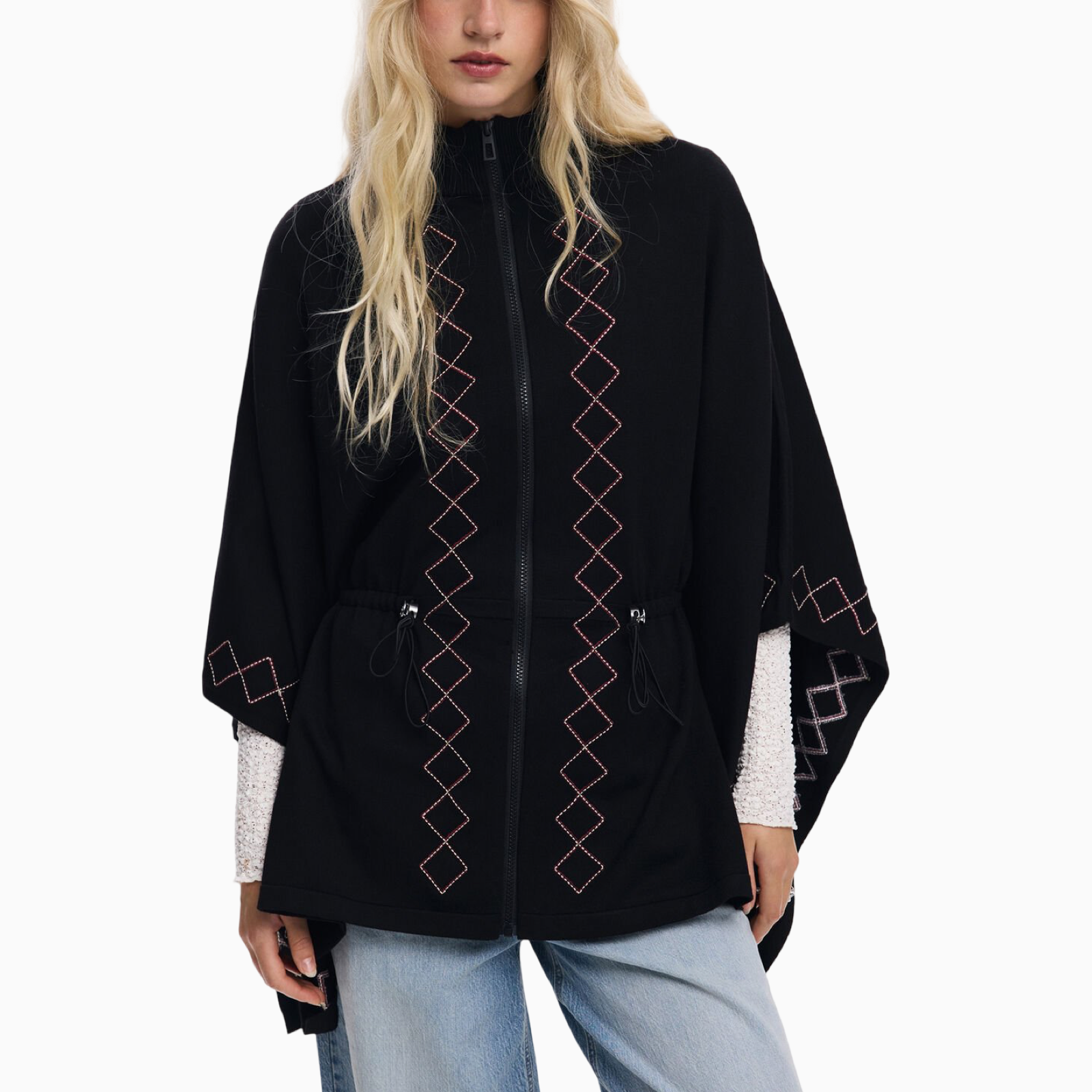 Дамско пончо Desigual Poncho 25WAIA09 Front View