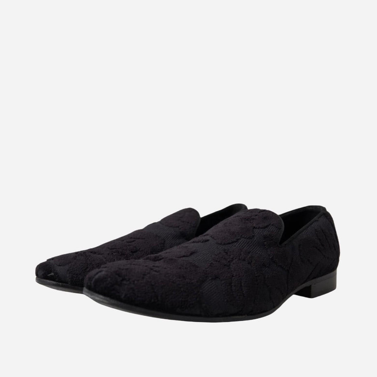 Мъжки мокасини Dolce & Gabbana Exquisite Black Vintage Men Loafers 