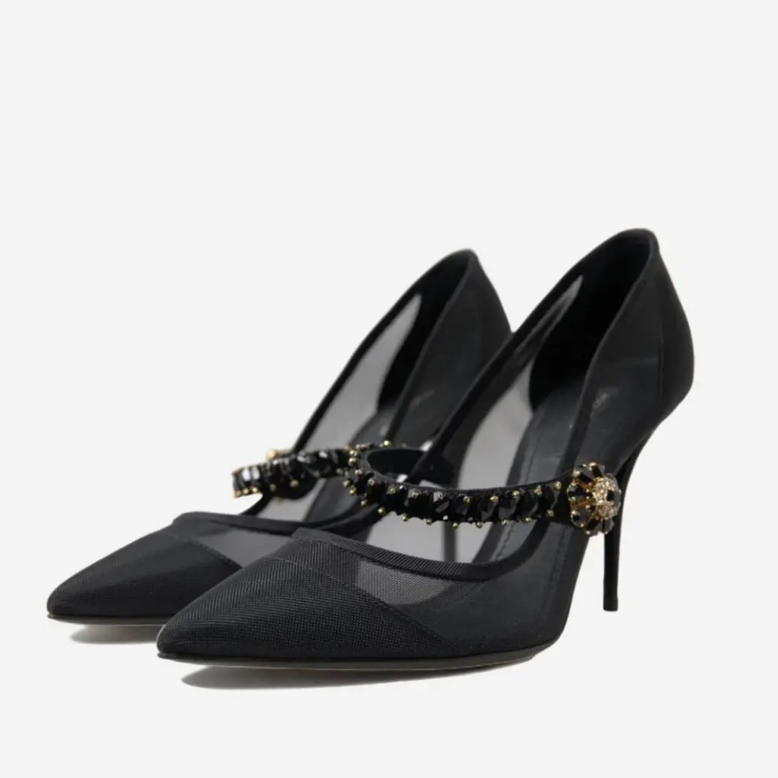 Токчета Dolce & Gabbana Mary Jane Crystal Heels