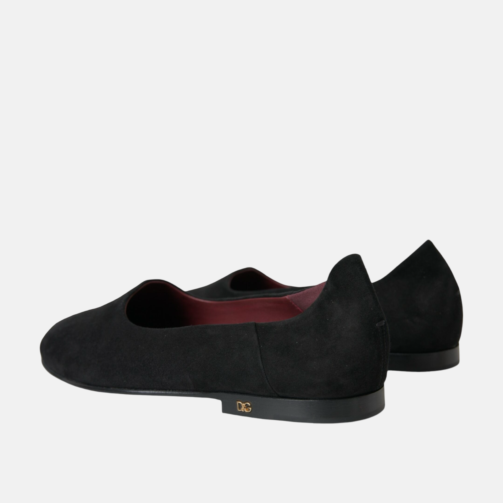 Dolce & Gabbana Black Suede Men Loafers