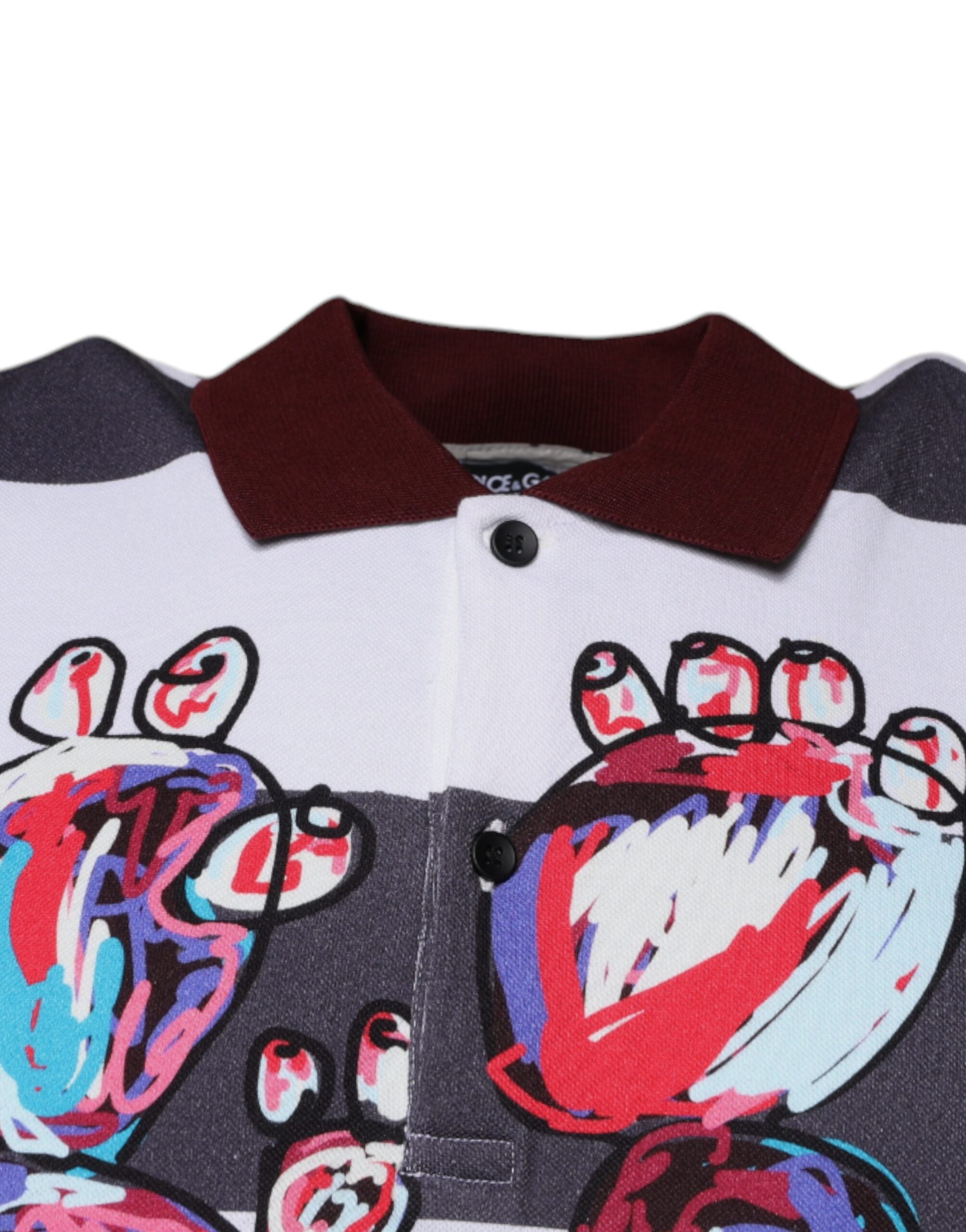Мъжка поло тениска Dolce & Gabbana Multicolor Graphic Men Polo