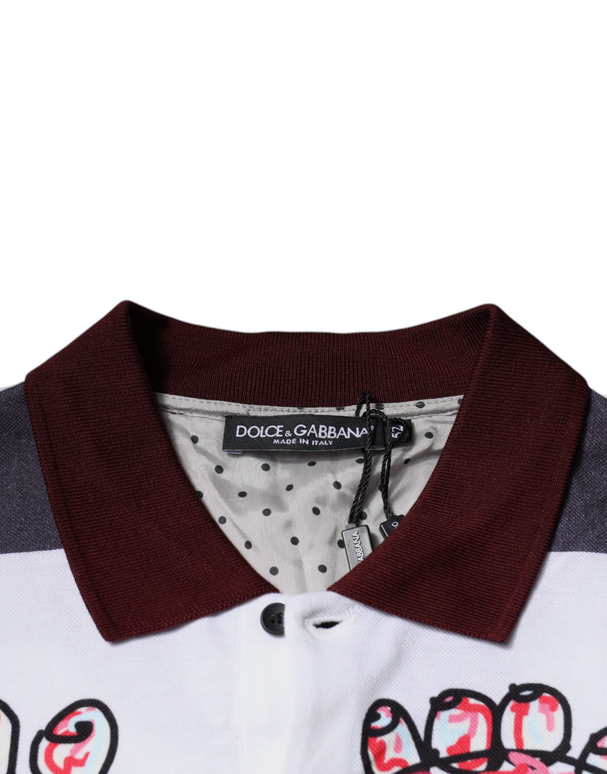 Dolce & Gabbana Multicolor Graphic Men Polo