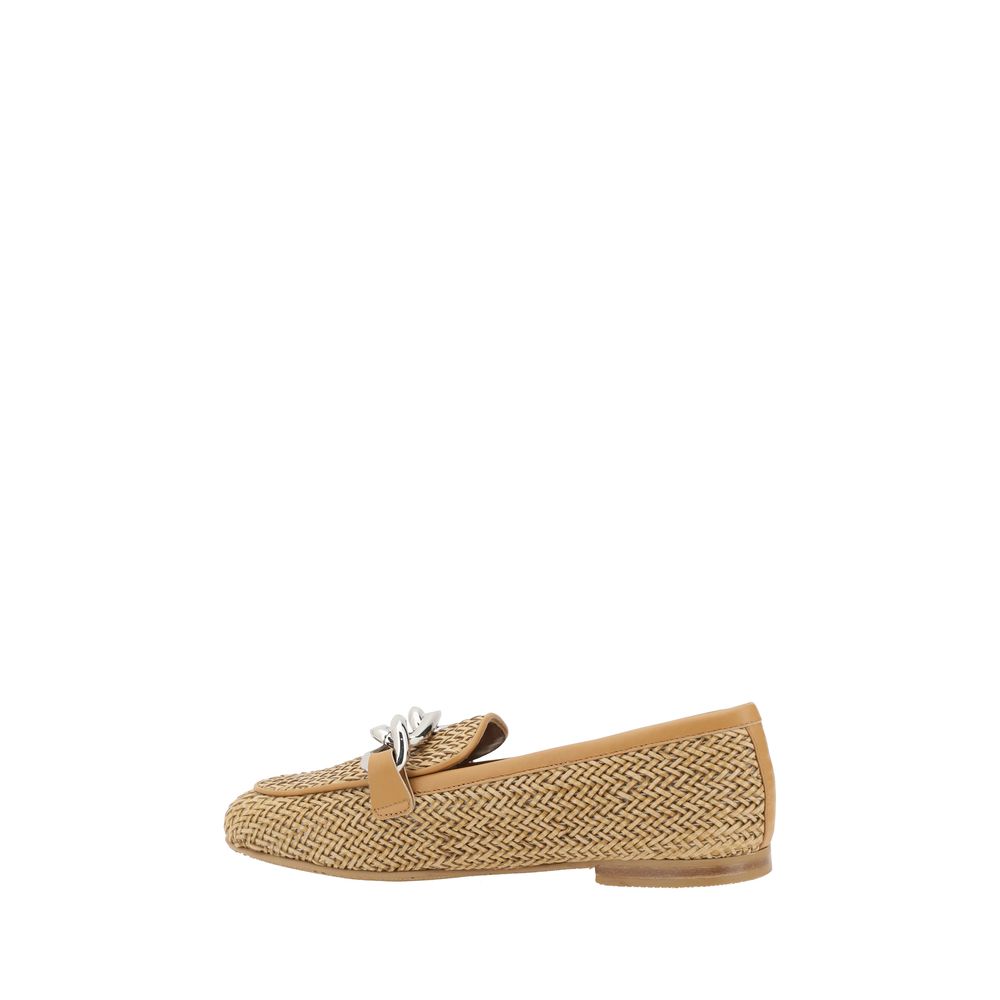 Мокасини от тъкана кожа Casadei
