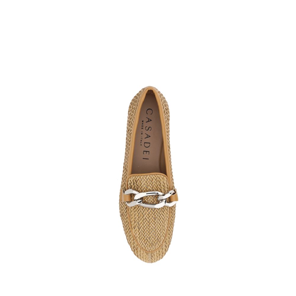 Мокасини от тъкана кожа Casadei