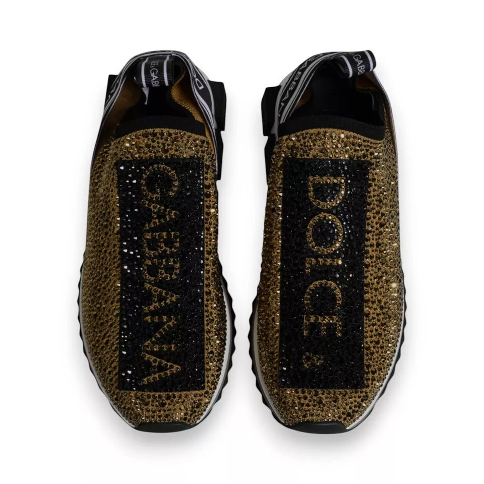 Dolce Gabbana Sorrento Gold Rhinestones дамски маратонки