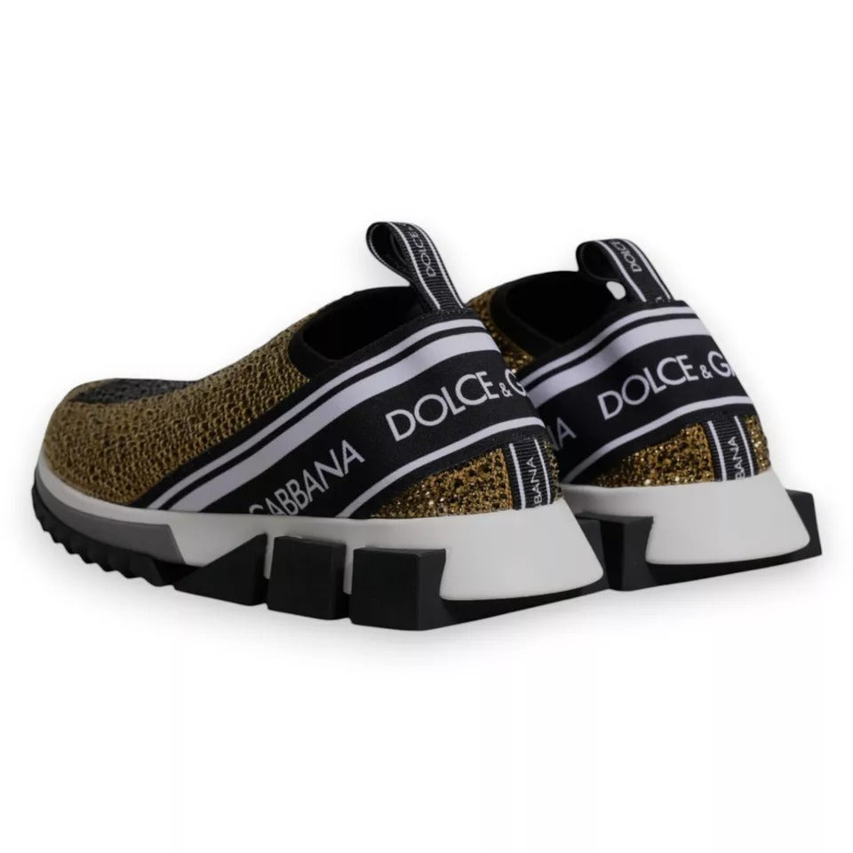 Dolce Gabbana Sorrento Gold Rhinestones дамски маратонки