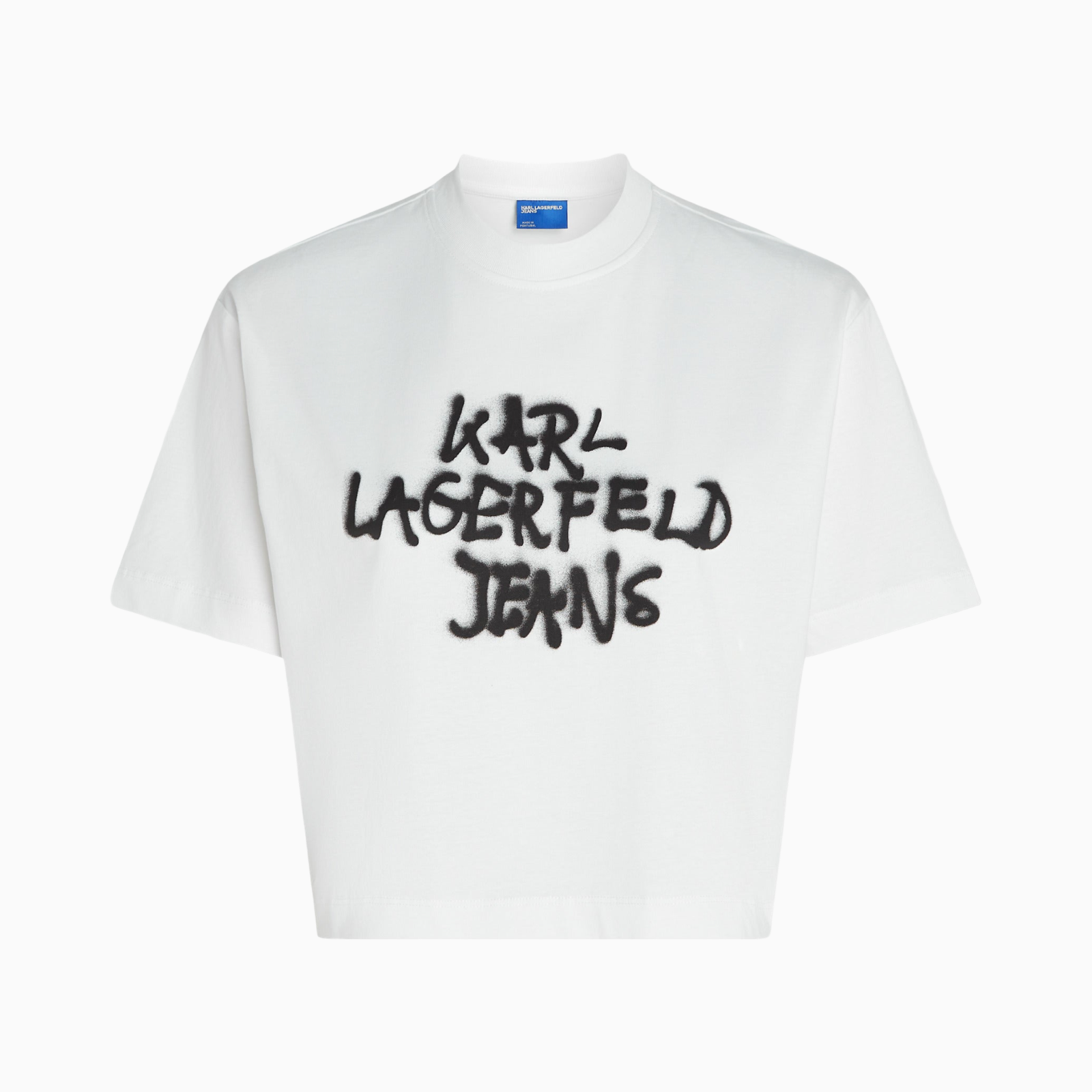 Дамска бяла тениска Karl Lagerfeld Jeans Women T-shirt B1W17054 100 Front View