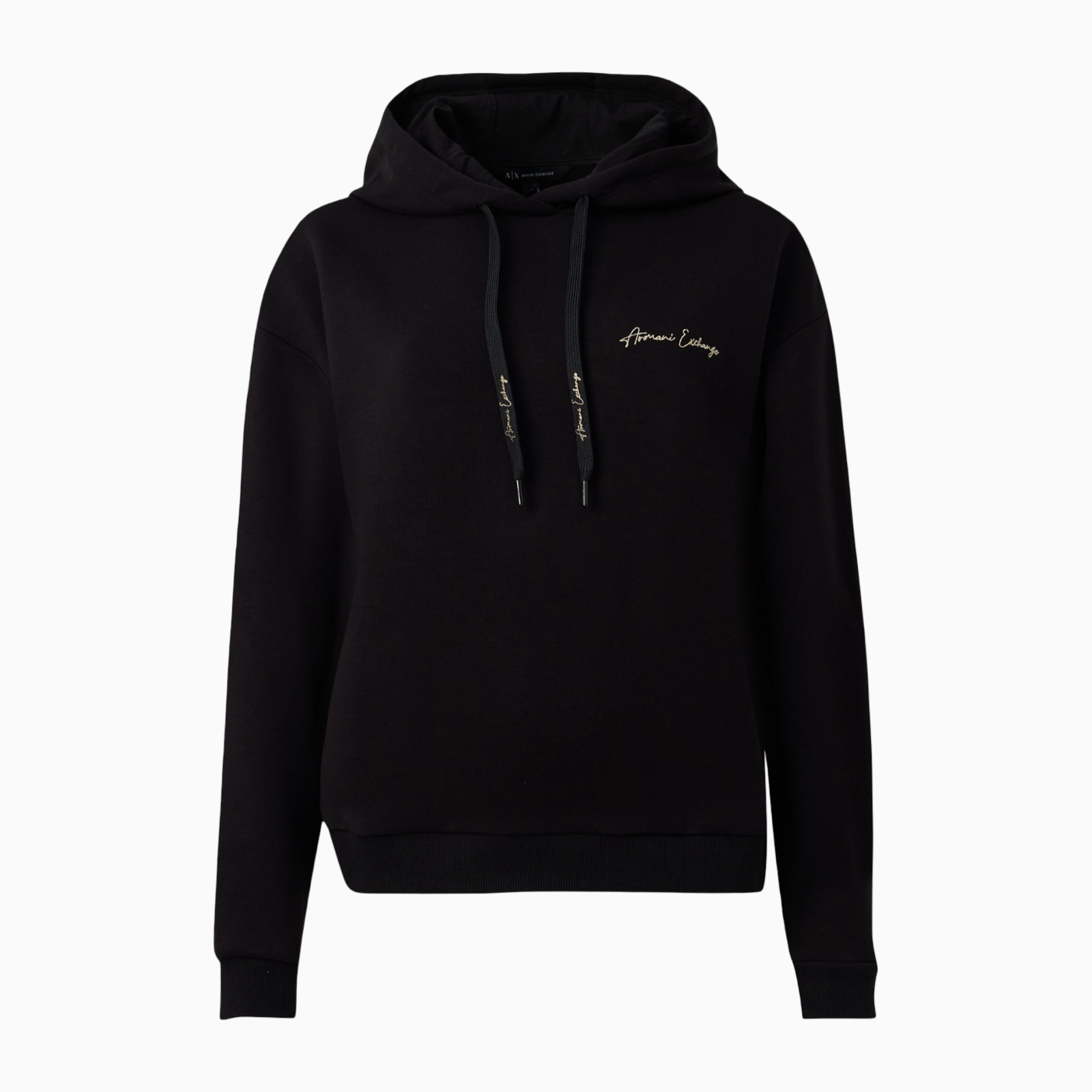 Дамско черно худи Armani Exchange Women Sweatshirt XW000836 AF13397 MC021 Front View