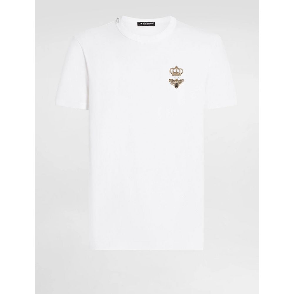 Dolce & Gabbana White Cotton T-Shirt