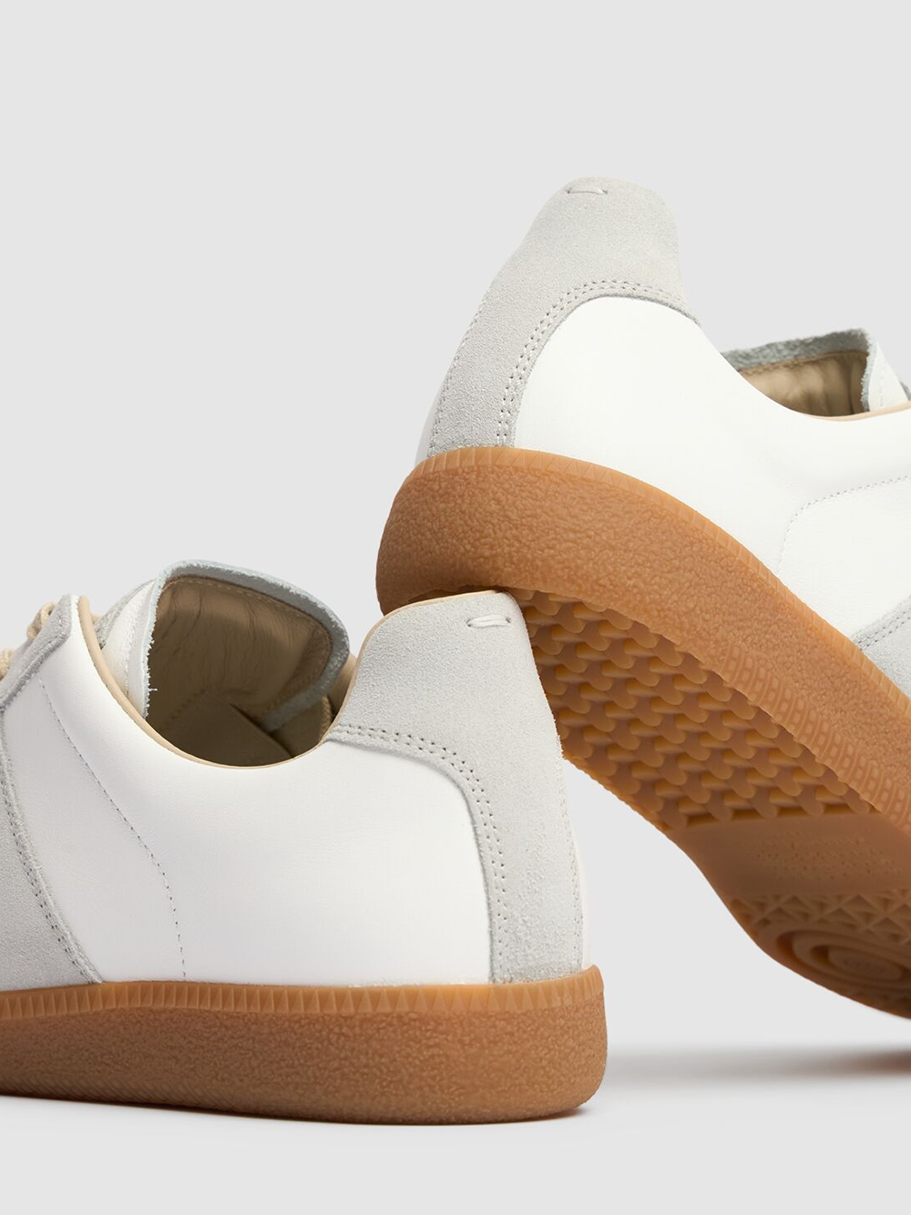 Maison Margiela Low Replica Leather And Suede Women Sneakers