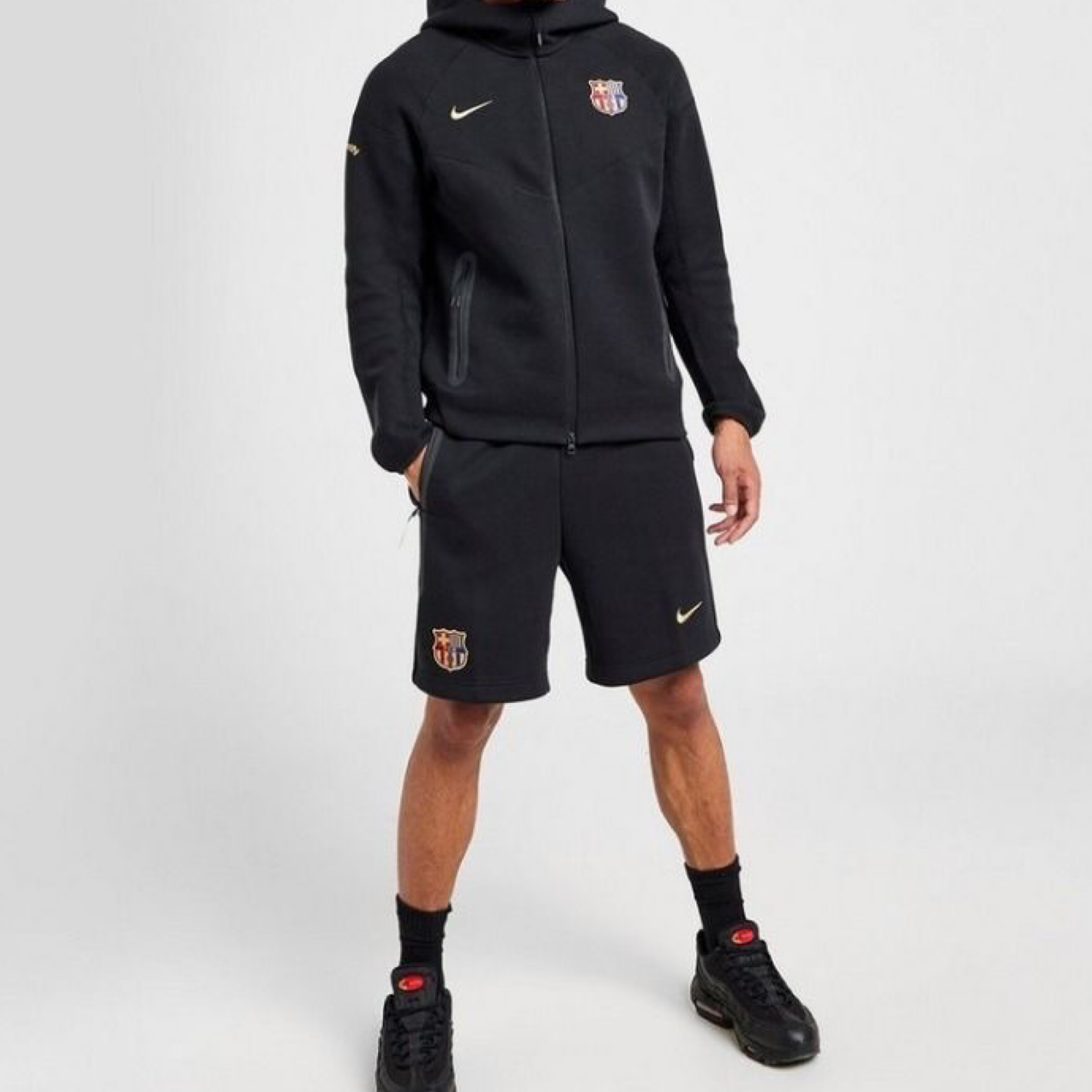 Мъжки къси панталони Nike F.C. Barcelona Tech Fleece Men Shorts FN8477-010 Front View