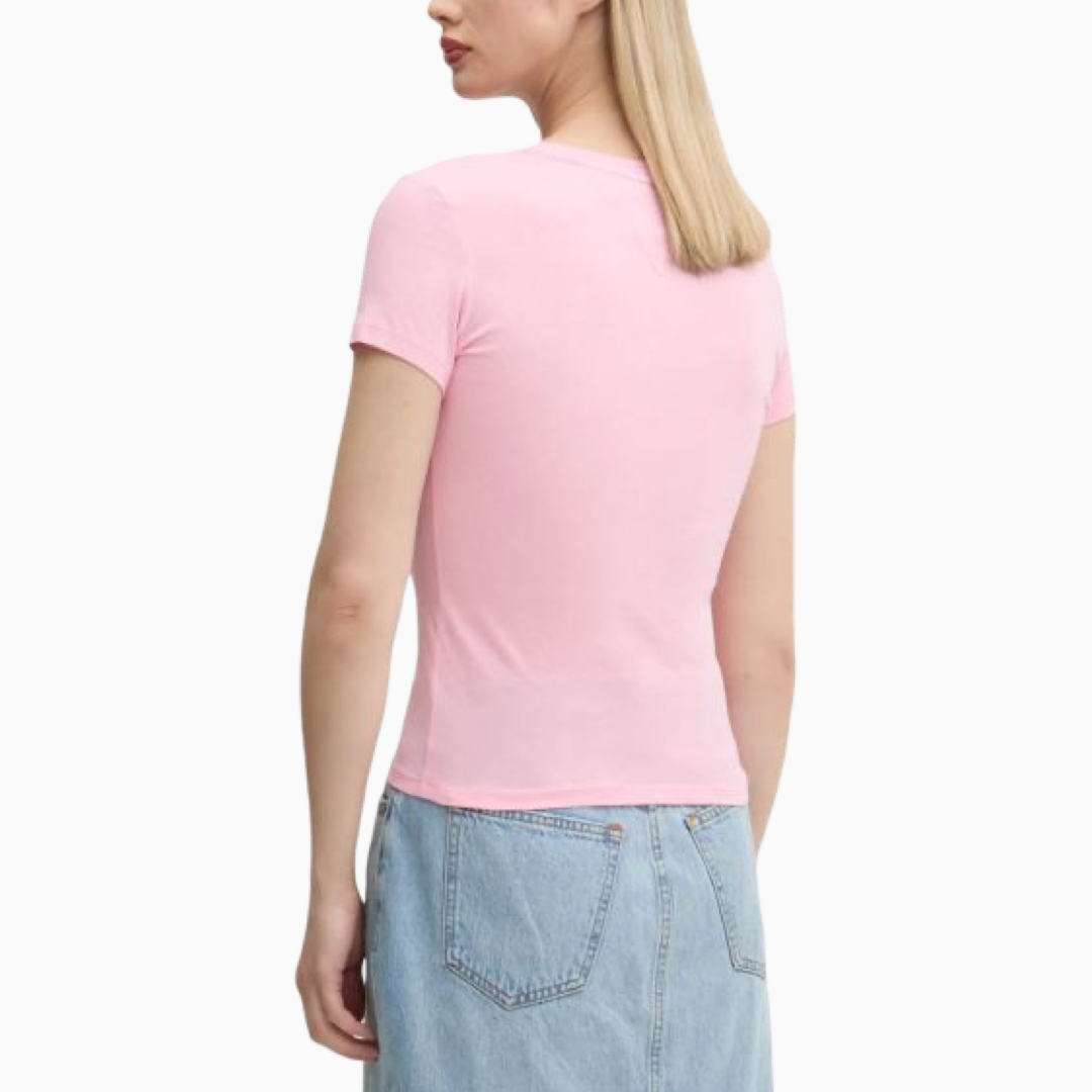 Дамска розова тениска Tommy Hilfiger Jeans DW0DW18398