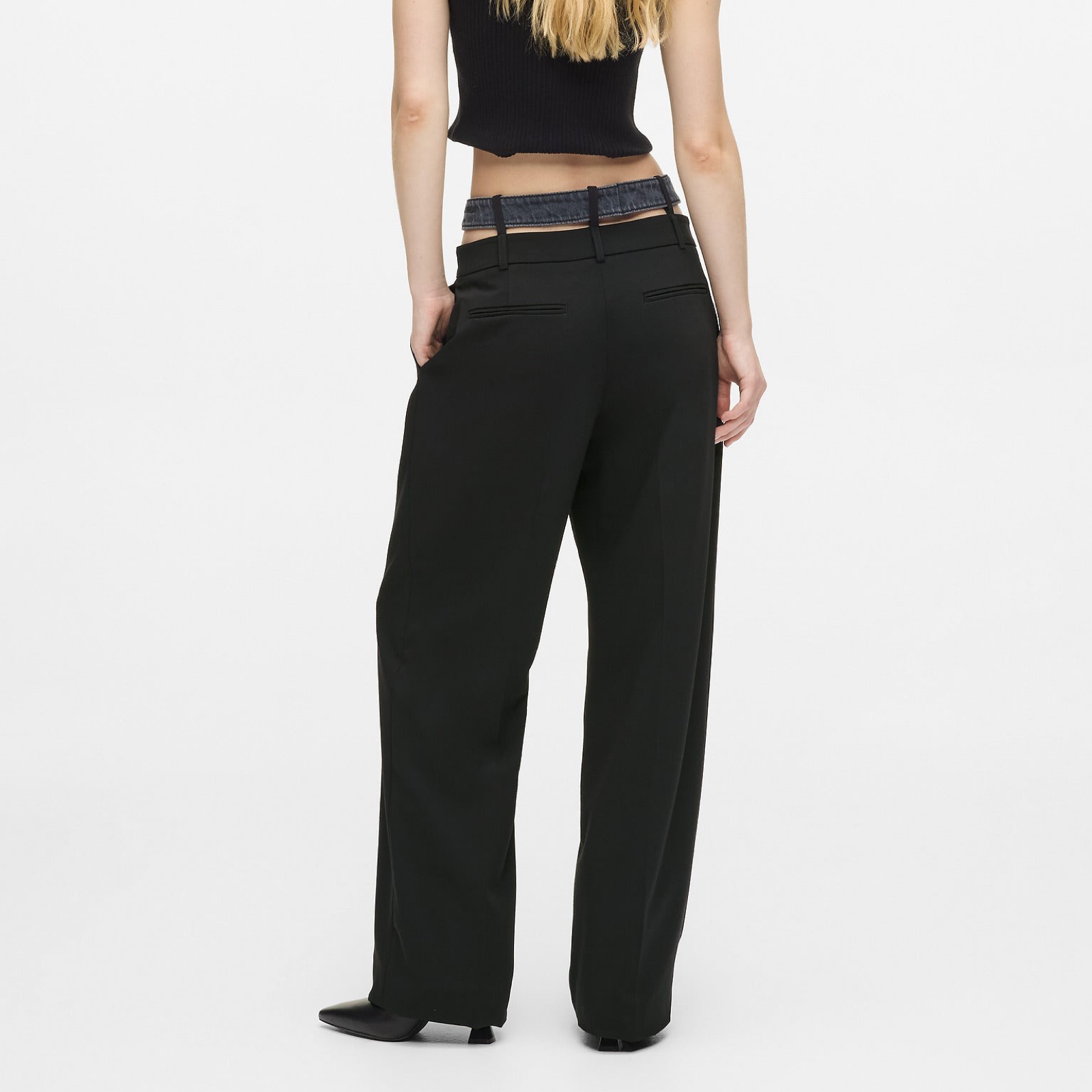 Дамски панталони Karl Lagerfeld Jeans Women Trousers B1W10085 1GJ Back View