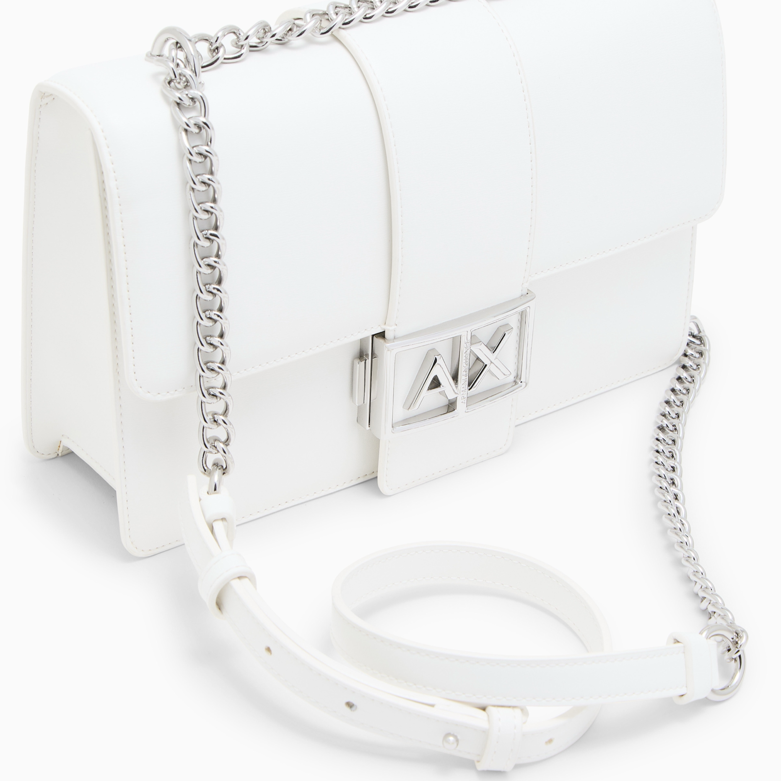 Дамска бяла чанта Armani Exchange Women Crossbody Bag XW000070 AF12039 U0011 Close-Up