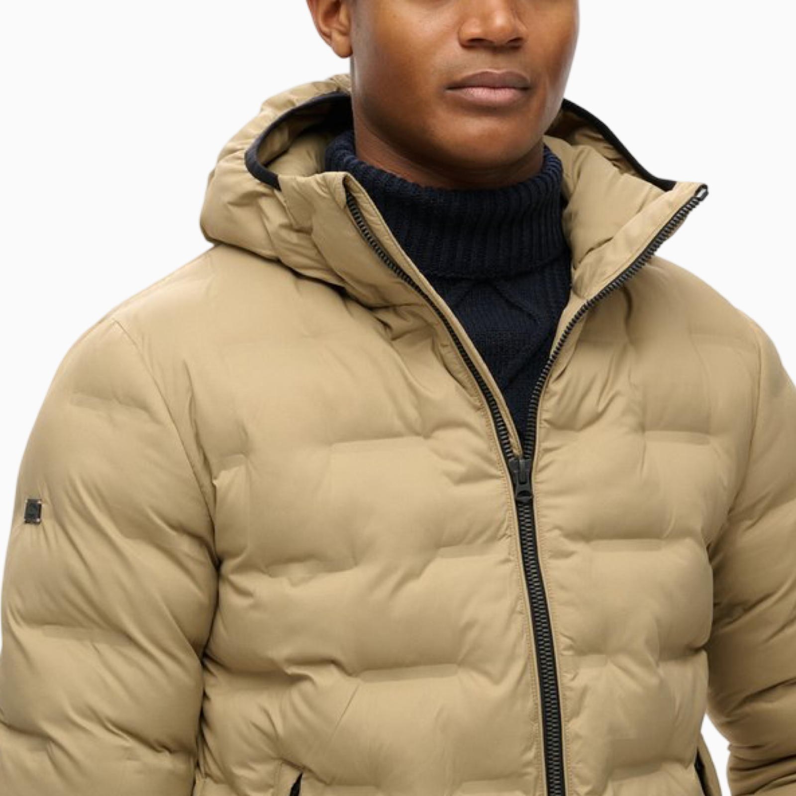 Мъжко бежово яке Superdry Men Jacket M5012045A Close-Up