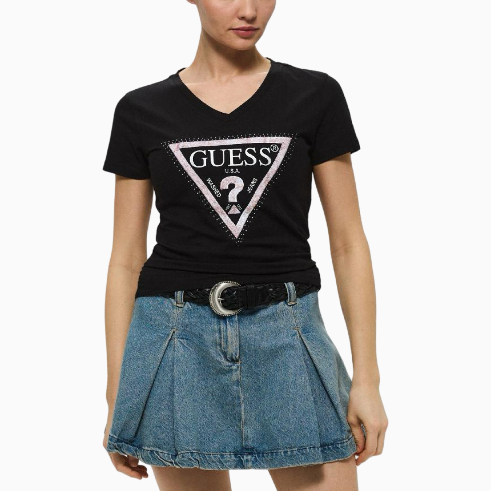 Дамска тениска Guess Women T-shirt 
W5RI21 J1314 Front View