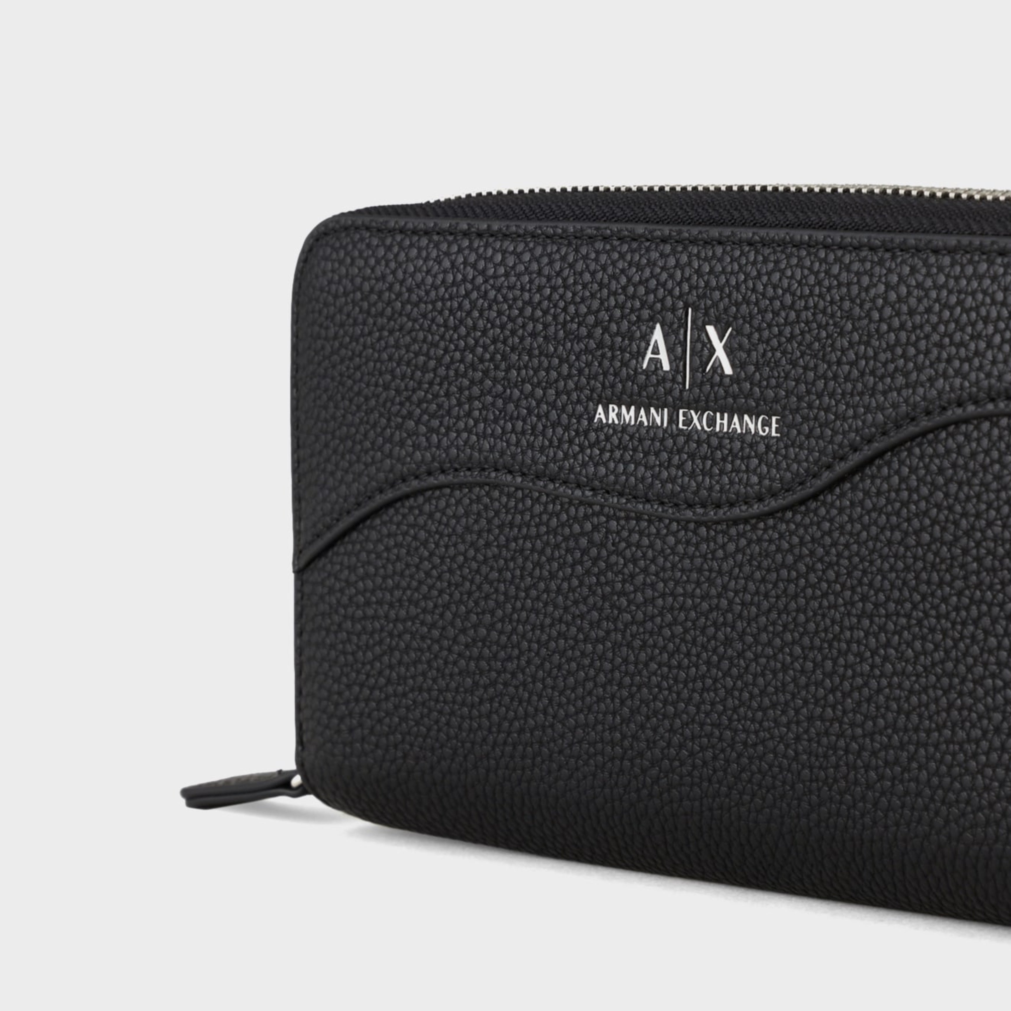 Дамско клъч портмоне Women’s clutch wallet Armani Exchange 948068 CC783 00020 Black half front view