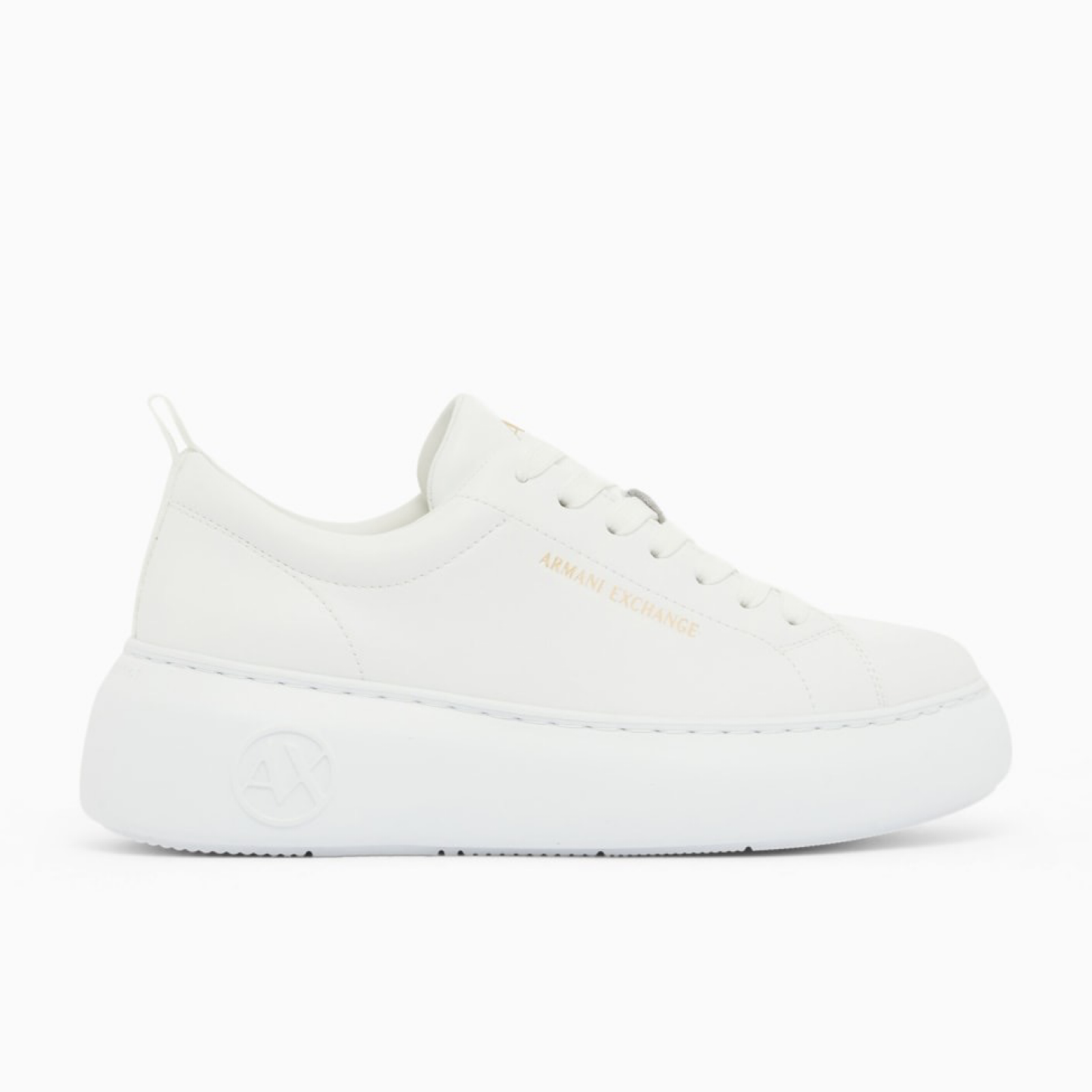 Дамски бели кецове Armani Exchange Women Sneakers XW002790 AF11912 U002 Medial View