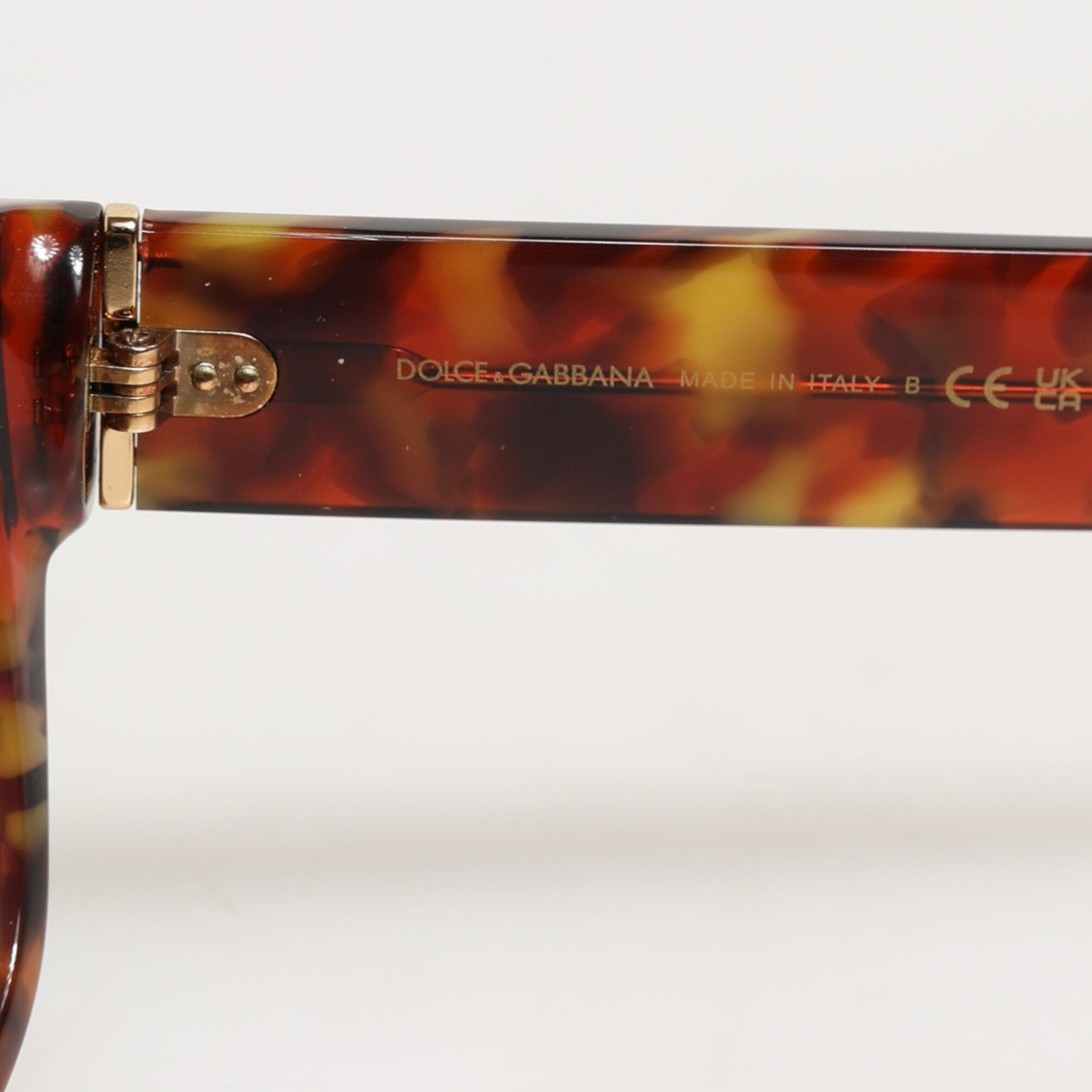 Dolce & Gabbana Havana Full Rim Round Lenses Sunglasses