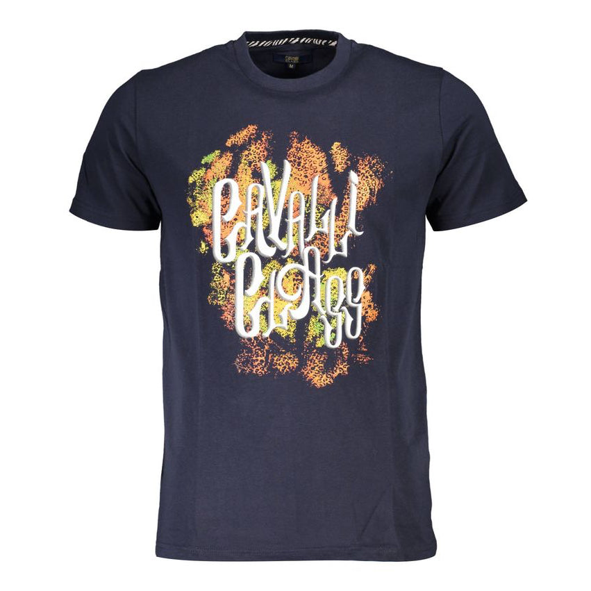 Мъжка тениска Men's t-shirt Cavalli Class
QXT61M JD060 04926 Dark Blue front view