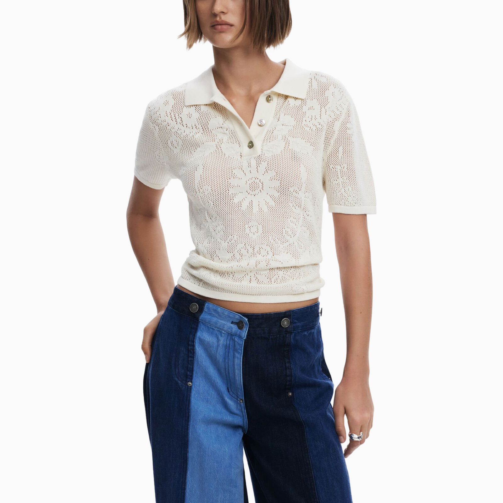 Дамска поло тениска Desigual 25SWTK72
