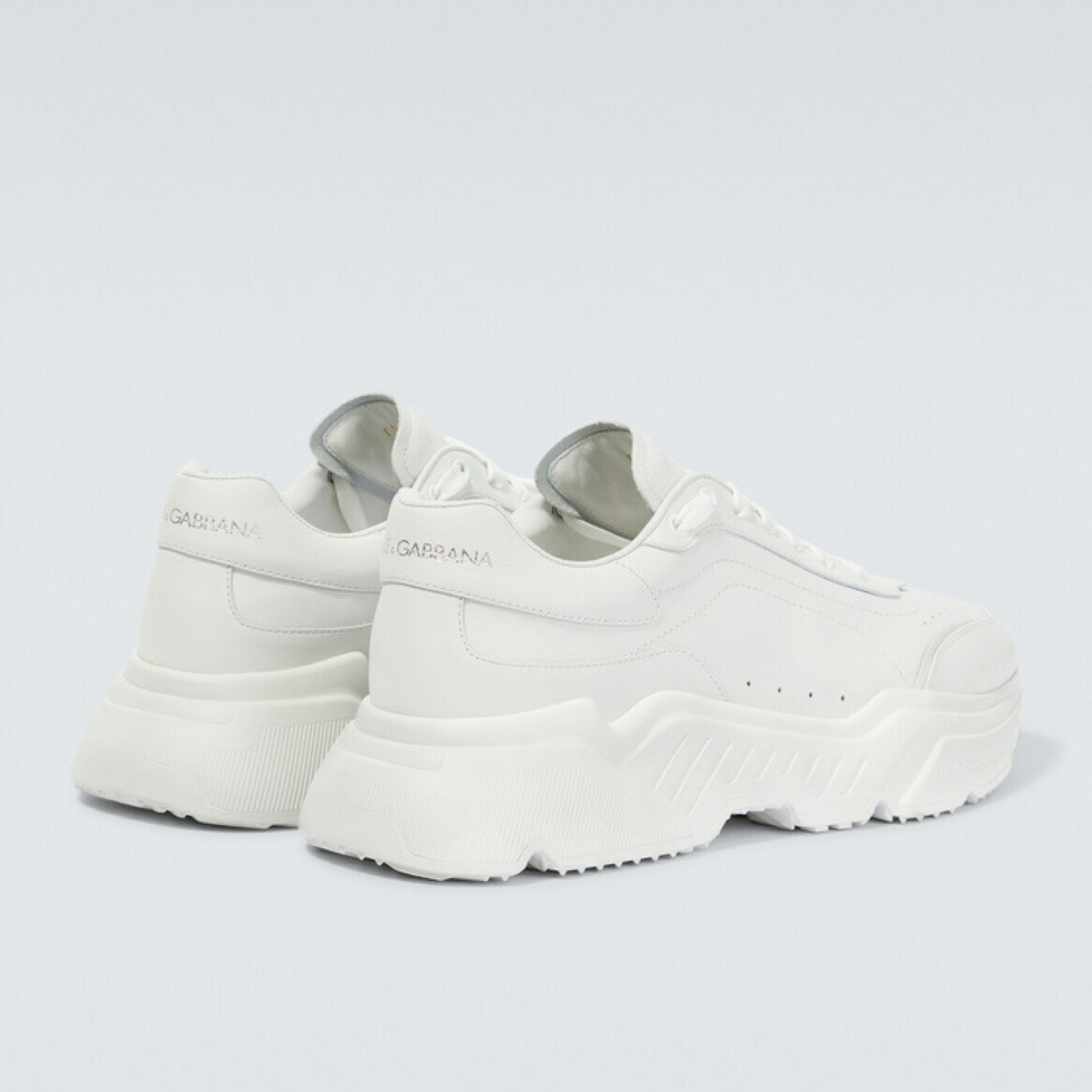 Мъжки бели маратонки Dolce & Gabbana Daymaster Men Sneakers CK1805 AW178 80001 Heel View