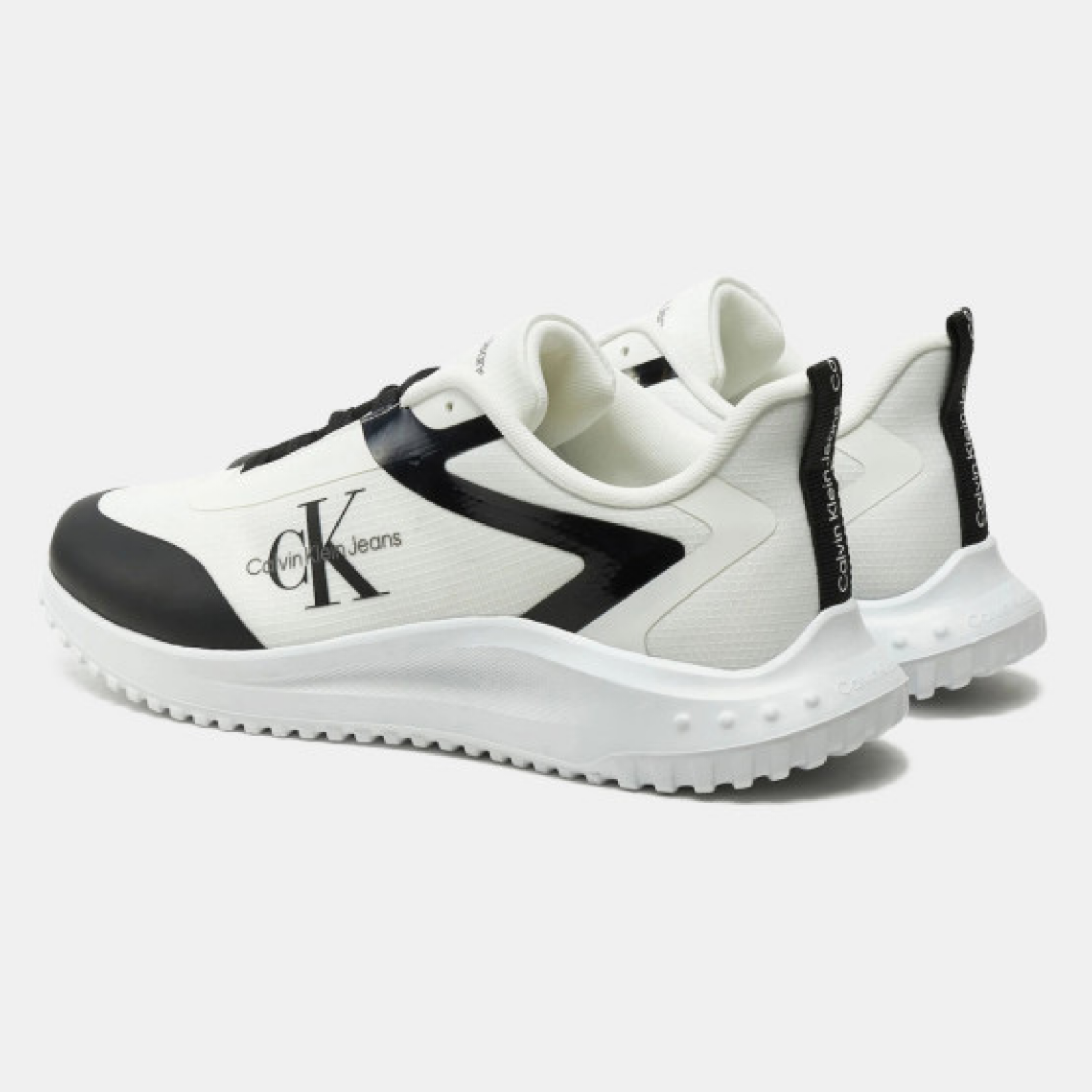 Мъжки маратонки Calvin Klein Jeans Men Sneakers YW0YW01439 01W Heel View