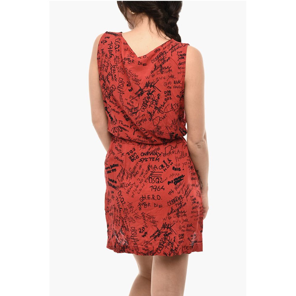 Dsquared² All-Over printed Mini Beach Cover-up Dress