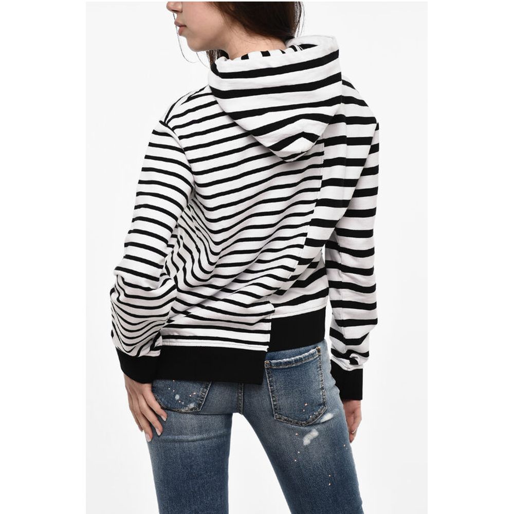 Dsquared² Striped hoodie with Frontal Print