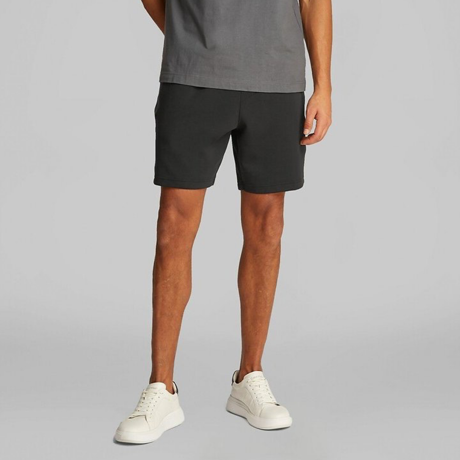 Мъжки черни памучни къси панталони Calvin Klein Jeans J30J327246
