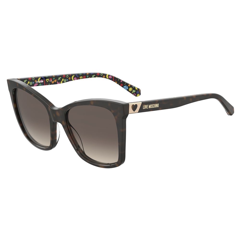Love Moschino Brown Haircalf Sunglasses
