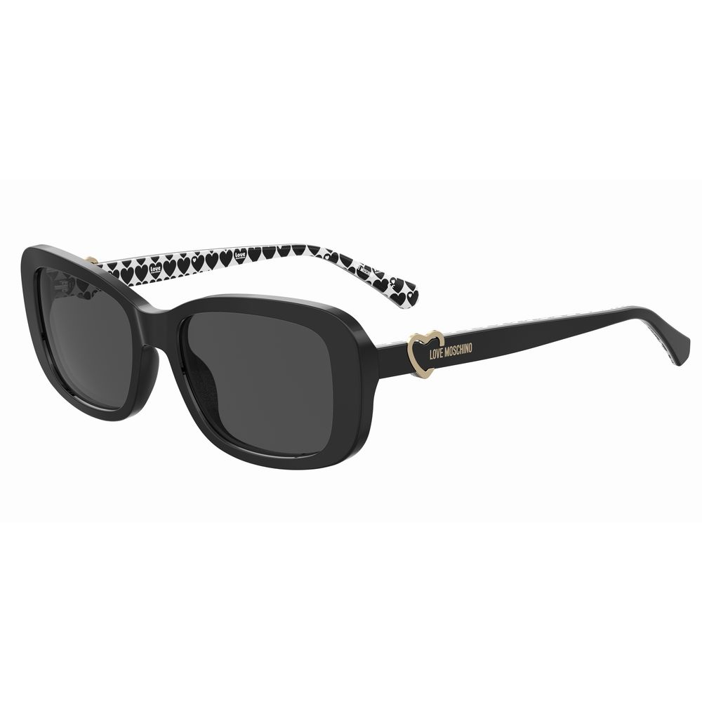 Love Moschino Black Haircalf Sunglasses