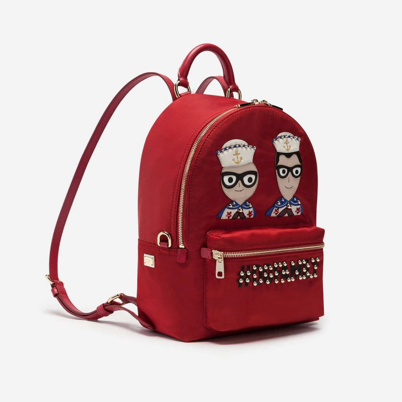 Dolce & Gabbana #DGFamily Vulcano Embellishment Rucksack BB6633 AZ947 89613 Side View