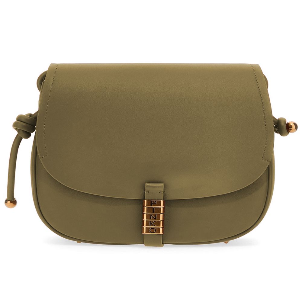 Дамска чанта Women’s shoulder bag PINKO Saddle 103830A1ZXV68Q Military Green front view