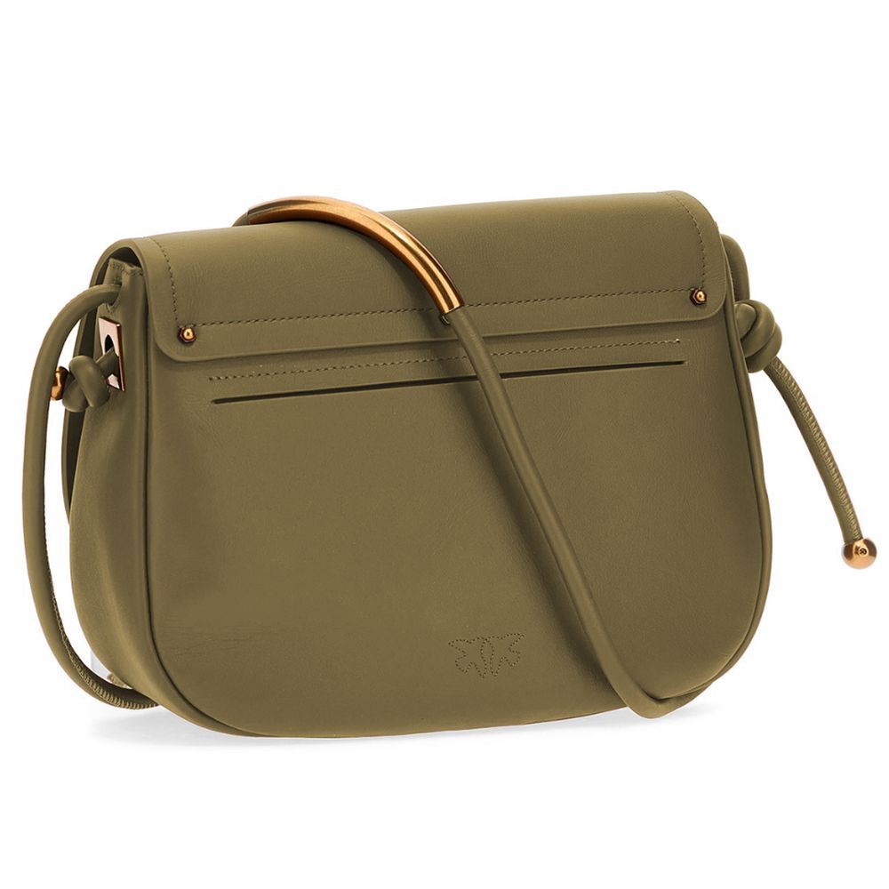 Дамска чанта Women’s shoulder bag PINKO Saddle 103830A1ZXV68Q Military Green back view