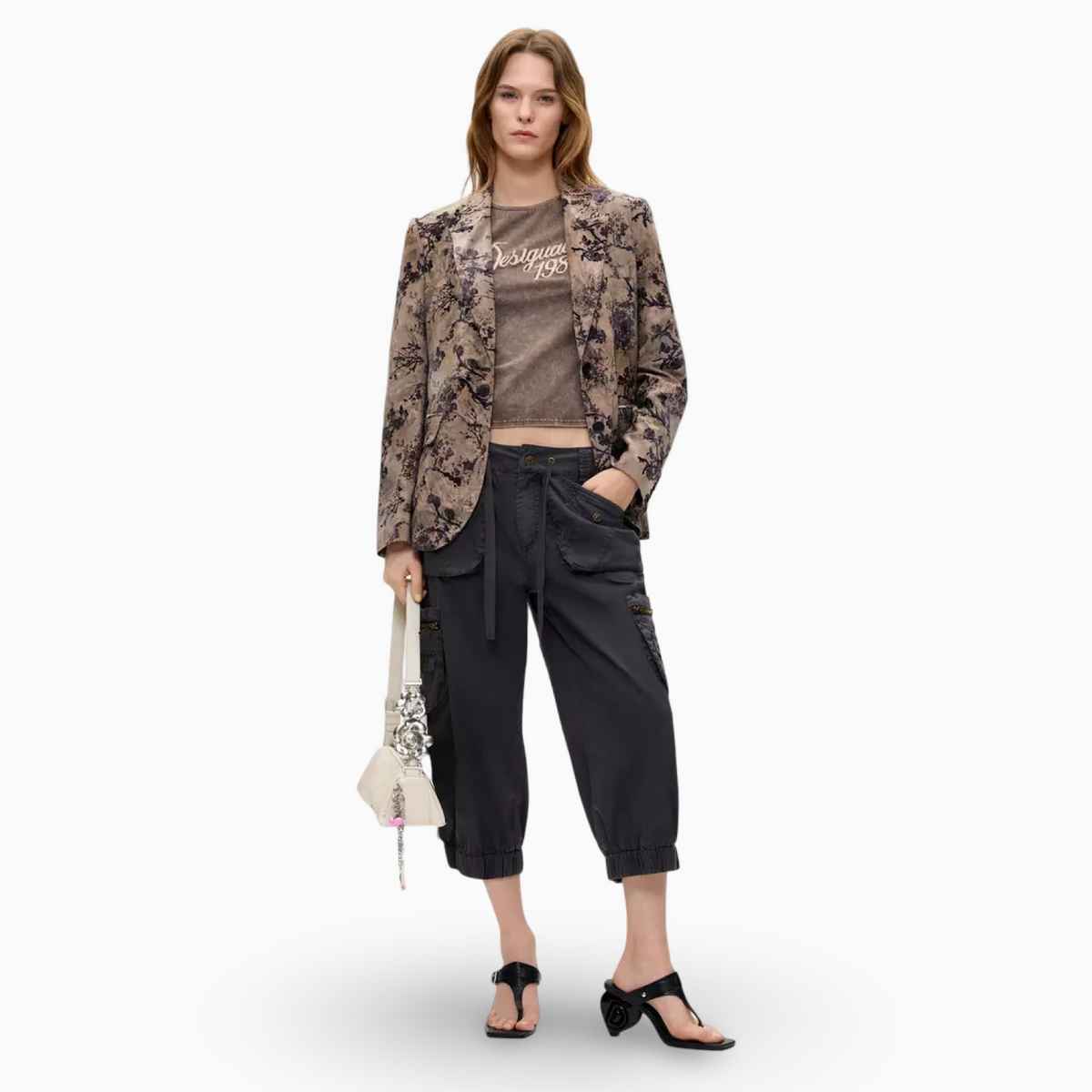 Дамско сако Desigual Women Blazer 26WWEW45 2044 Front View