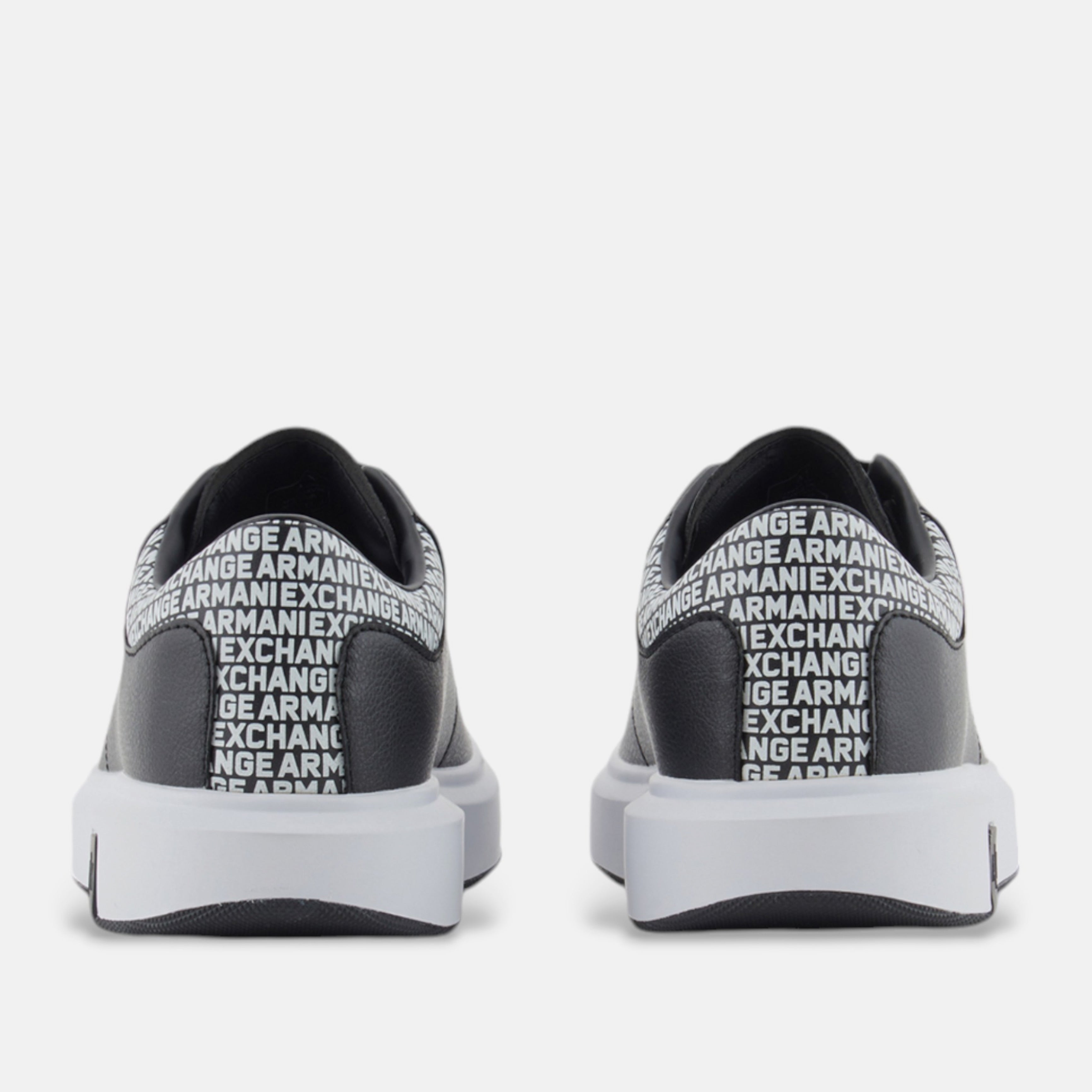 Мъжки кецове Armani Exchange Men Sneakers XUX123 XV761 S277 Black Heel View