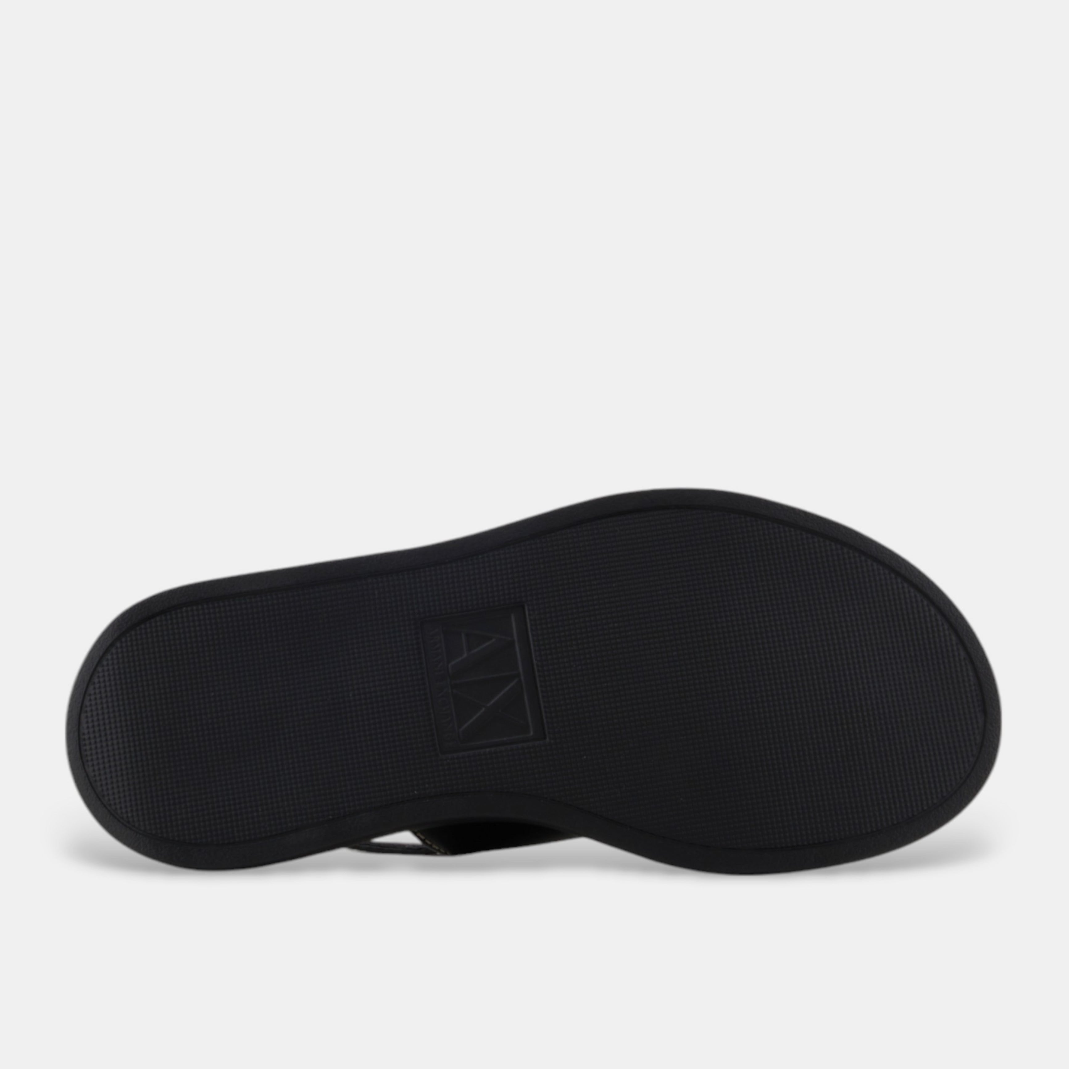 Дамски сандали на платформа Women’s Micro-Saffian Platform Sandals Armani Exchange XDP054 XV921 00002 Black Outsole view