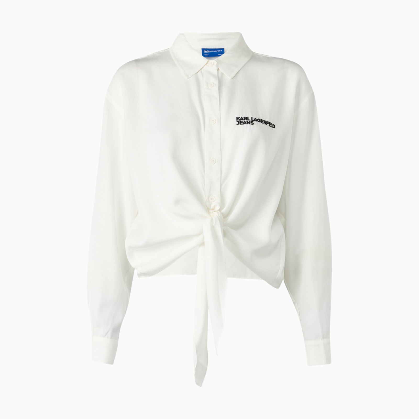 Дамска бяла риза Karl Lagerfeld Jeans Women Shirt B1W11026 100 Front View