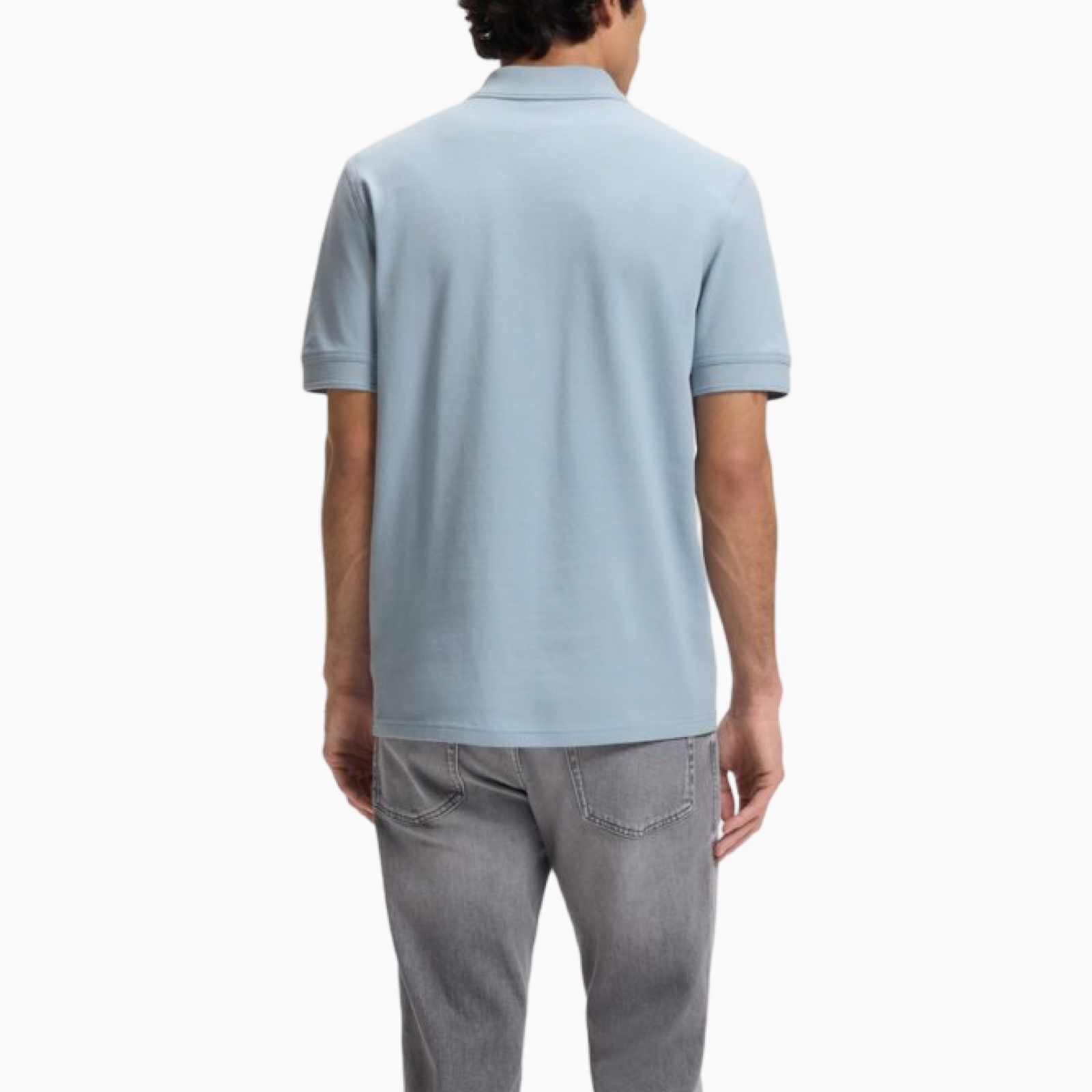 Мъжка светло синя поло тениска Boss Prime Men Polo 50578113 458 Back View