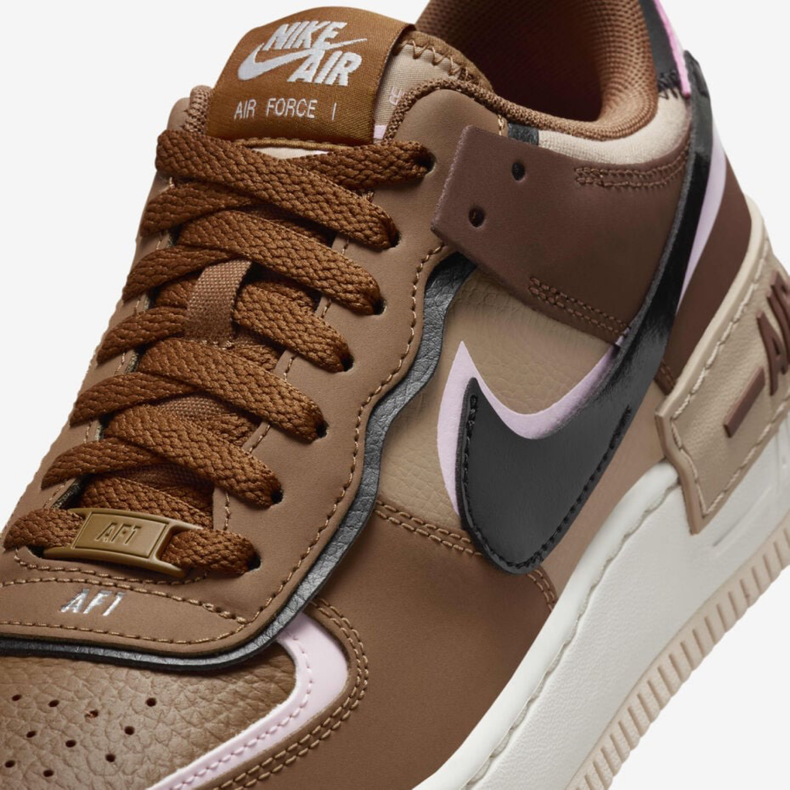 Дамски кецове Nike Air Force 1 Shadow DZ1847-200 Women Sneakers Close-Up