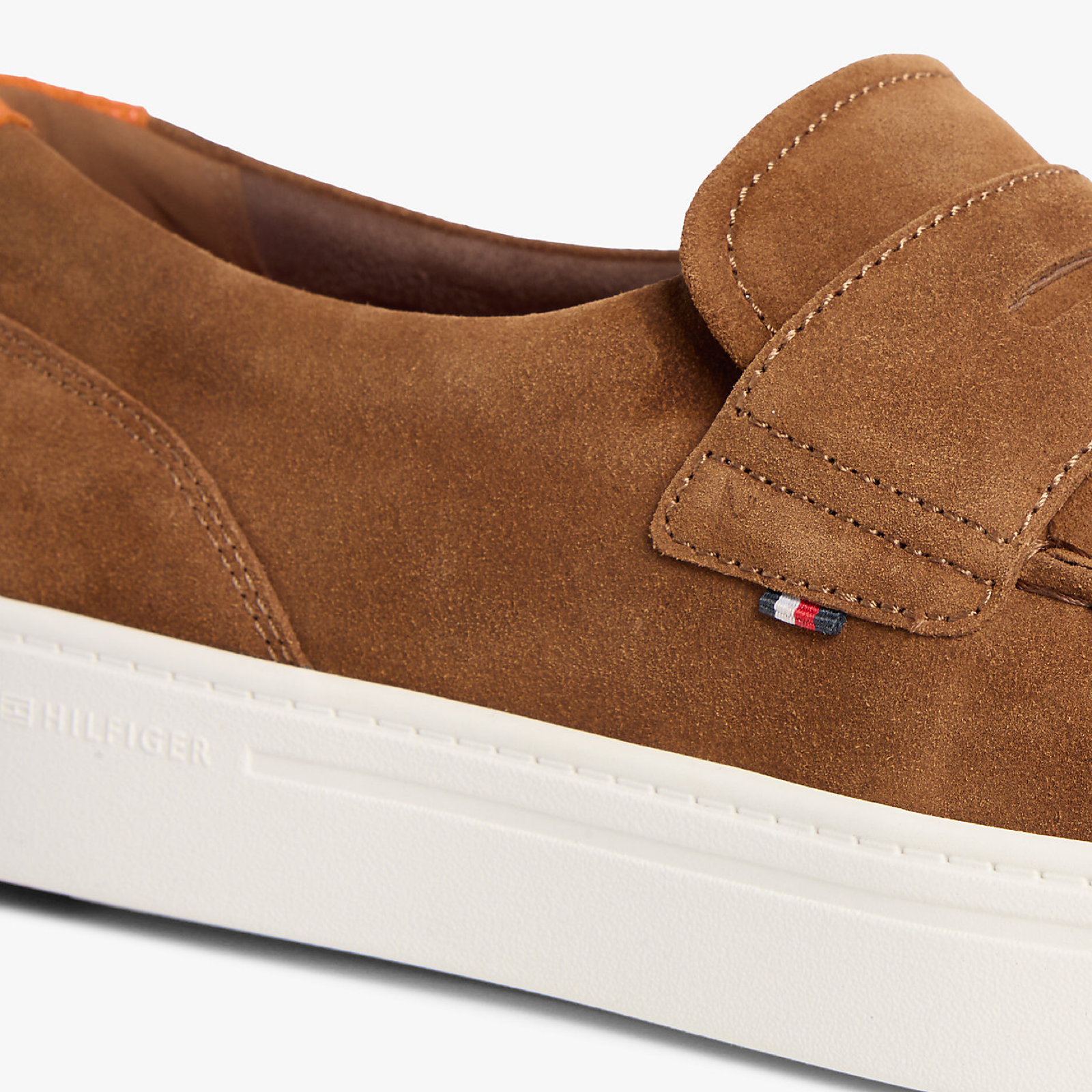 Мъжки кафяви мокасини Tommy Hilfiger Men Loafers FM0FM05786 GVQ Close-Up