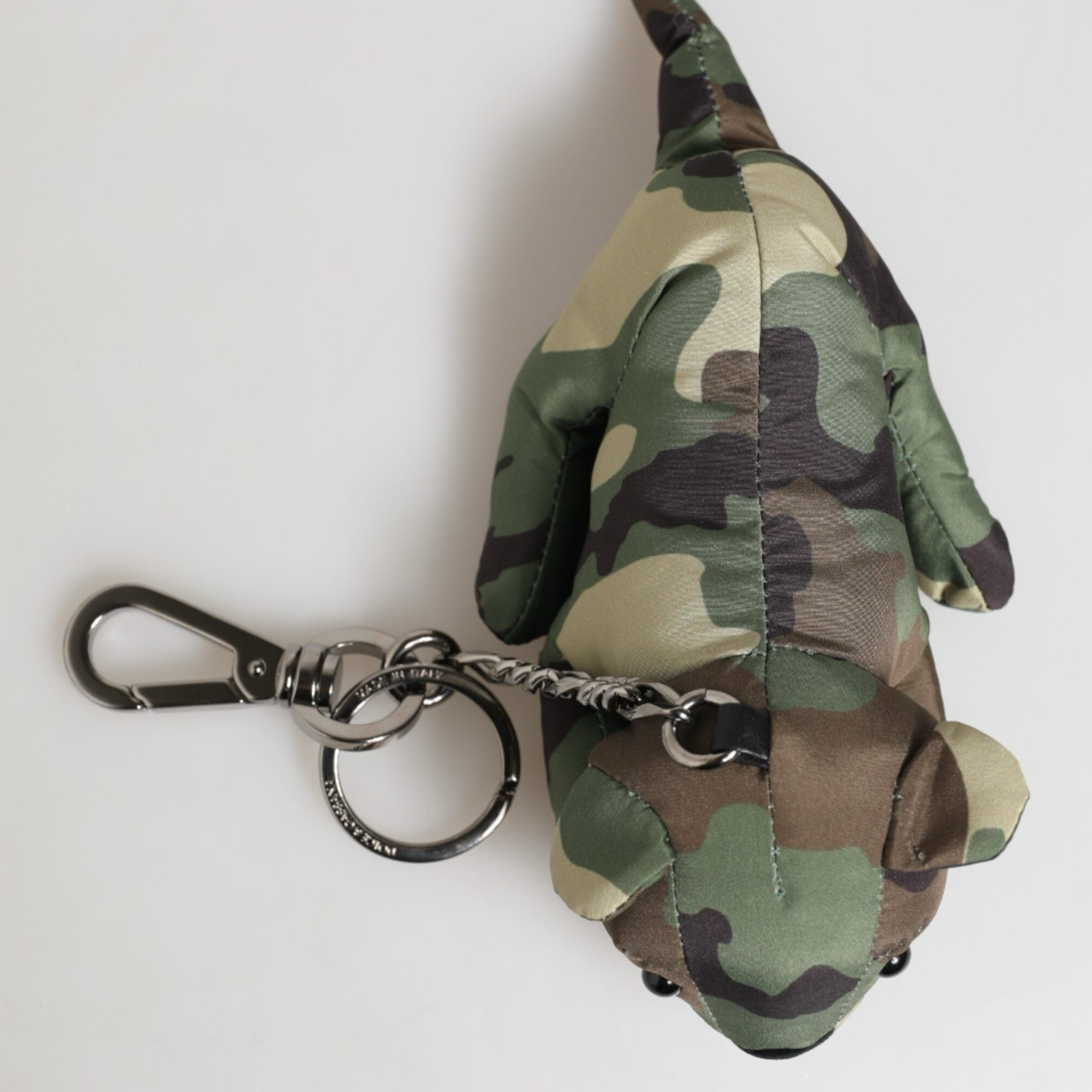Dolce & Gabbana Camouflage Animal Silhouette Keyring BP3055 AQ785 HHK26 Top View