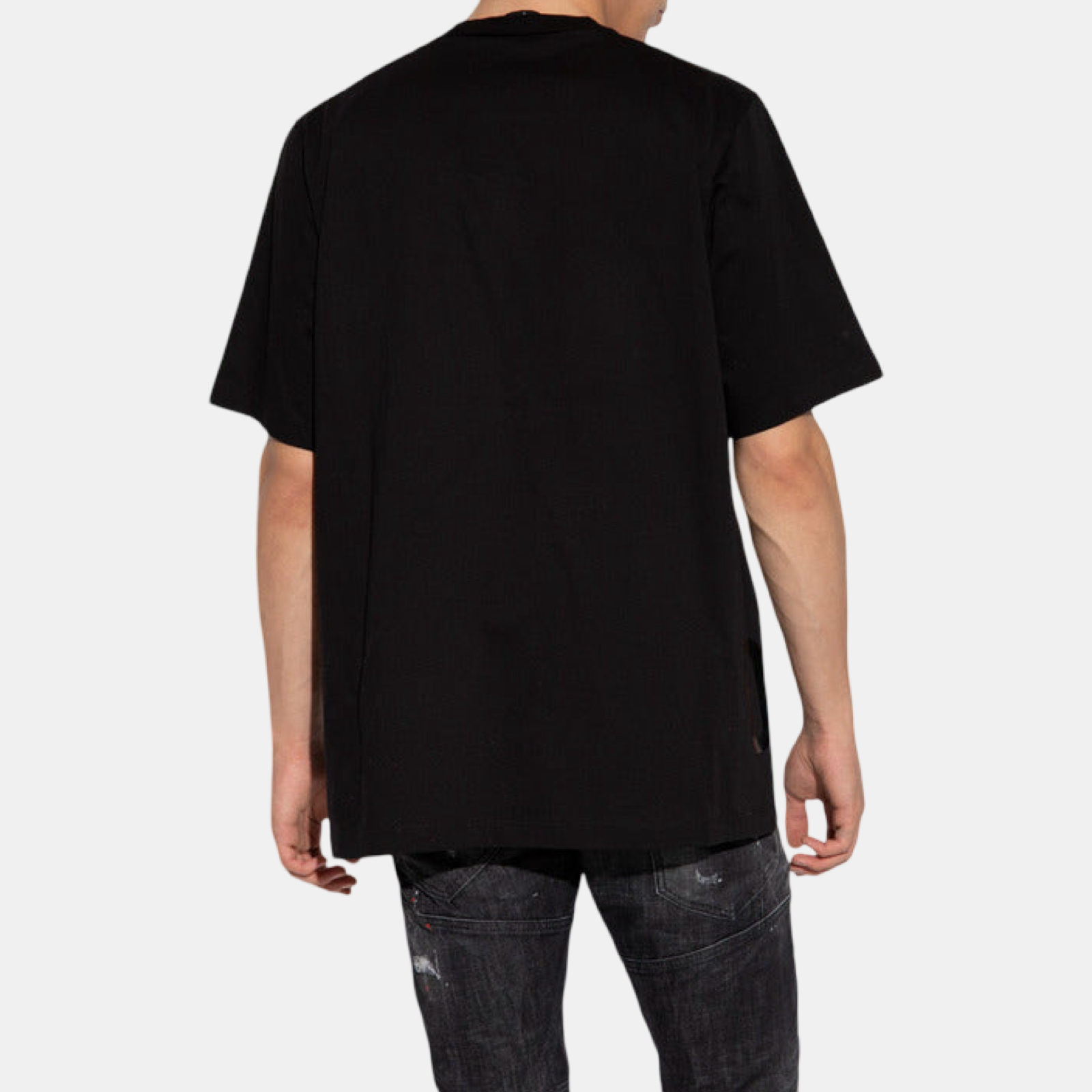 Мъжка черна тениска Dsquared2 x Ibrahimović Men T-Shirt Back View