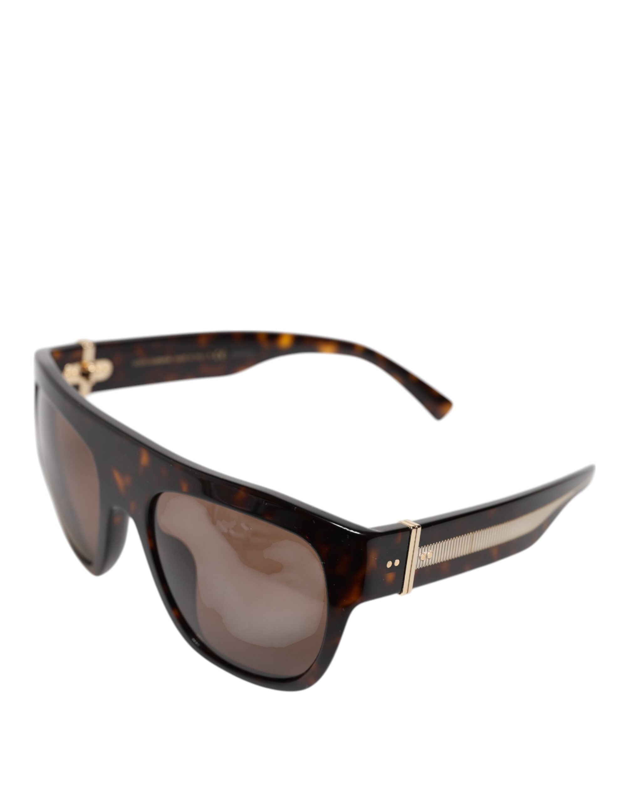 Dolce & Gabbana Dark Brown Havana DG4398F Square Frame Eyewear Sunglasses