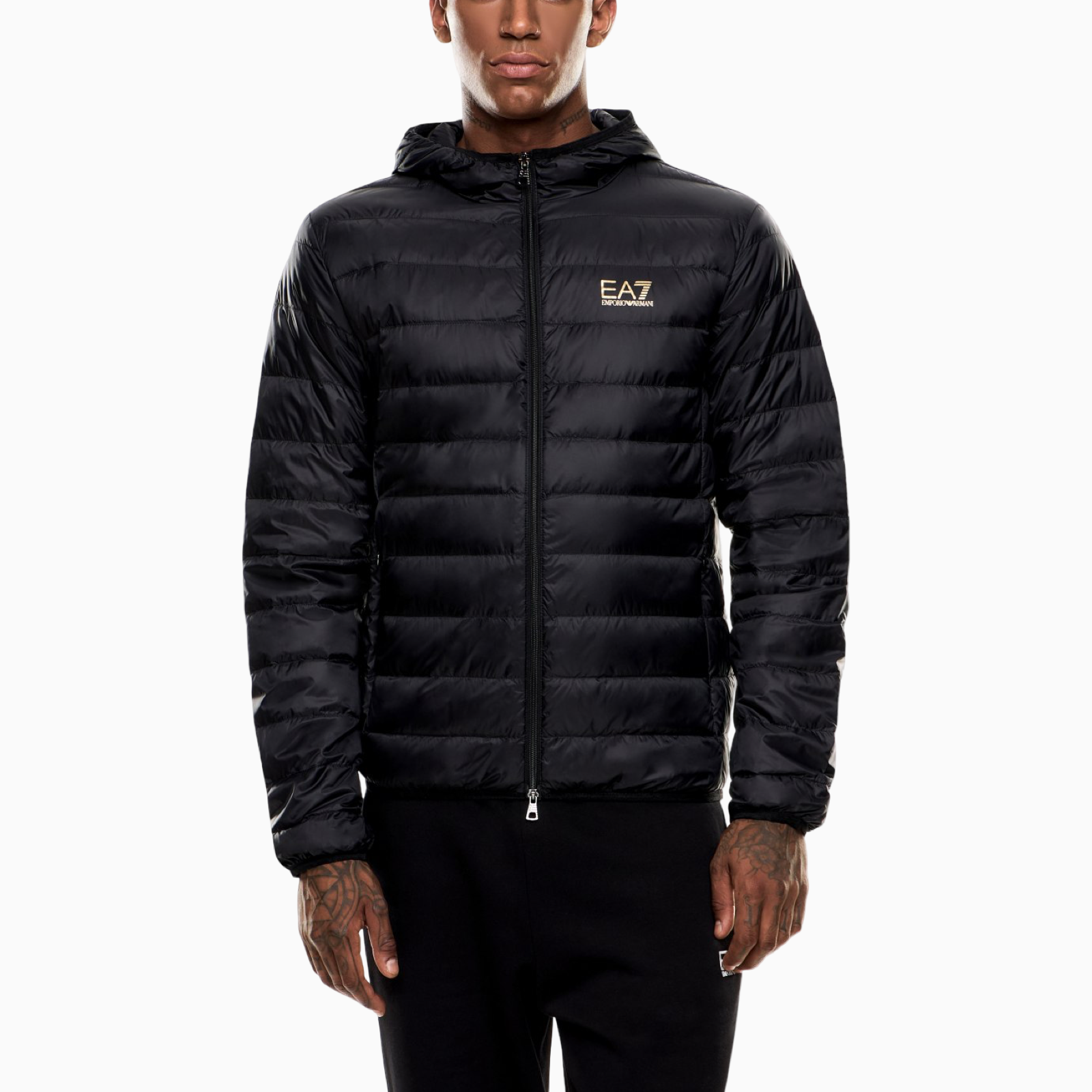 Мъжко черно пухено яке EA7 Emporio Armani 8NPB24 PNGPZ 0208 Front View